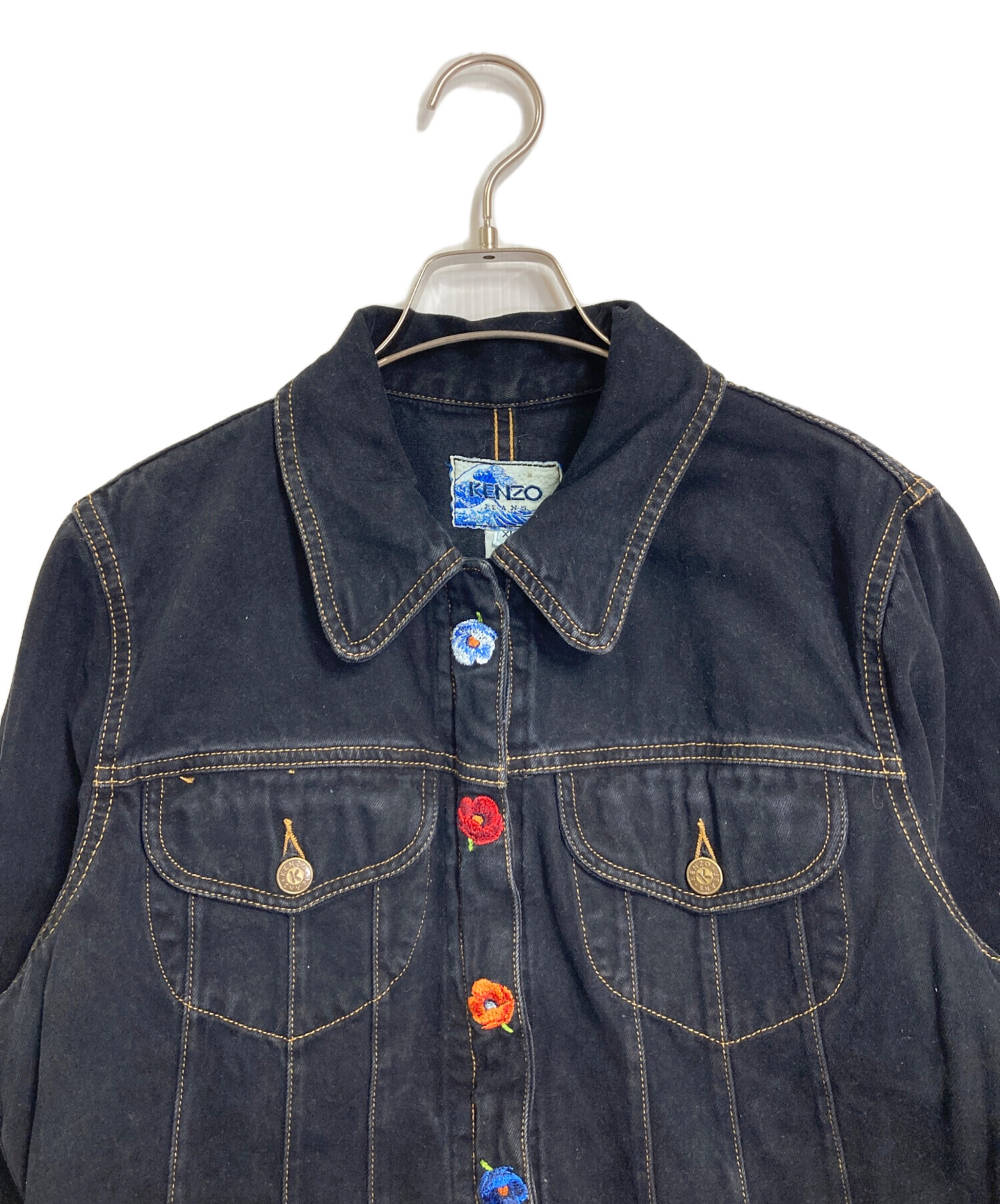 中古・古着通販】KENZO JEANS (ケンゾージーンズ) フラワー刺繍 