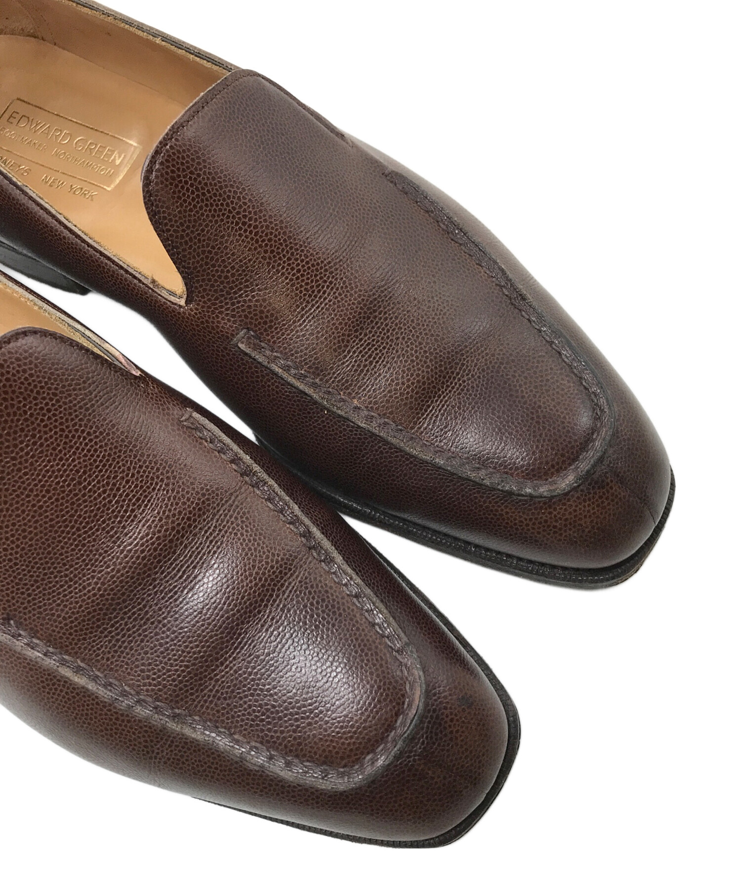 旧エドワードグリーン size5H ブラウン EDWARD GREEN】エドワードグリーン BERKELEY パンチドキャップトゥ