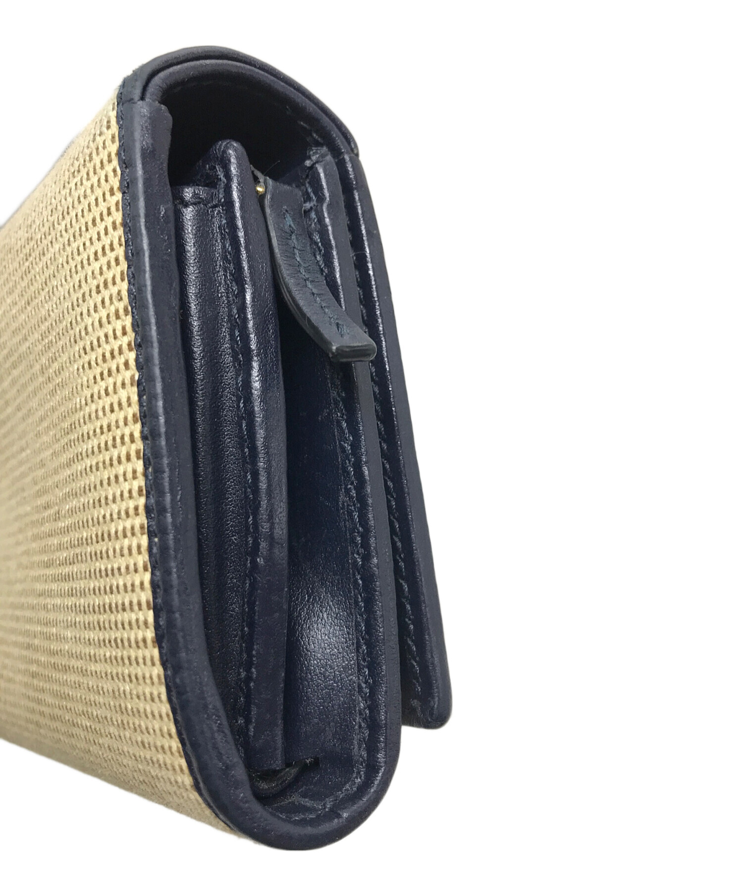 中古・古着通販】GUCCI (グッチ) ホースビット2つ折り財布 ベージュ