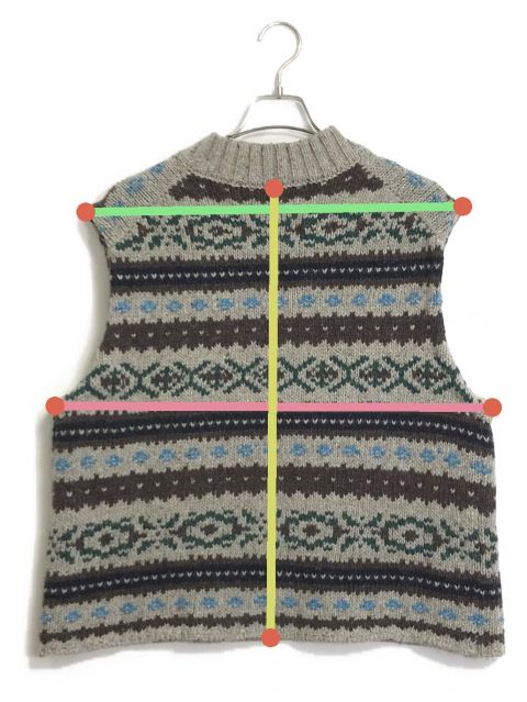 THE SHINZONE　 FAIRISLE VEST グレー THE SHINZONE FAIRISLE VEST – Chum!