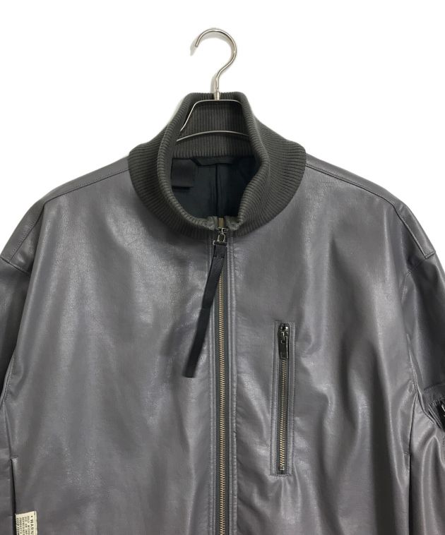 r*0様 エヌハリウッド　フライトジャケット 36 中古・古着通販】N.HOOLYWOOD (エヌ ハリウッド) フェイクレザー