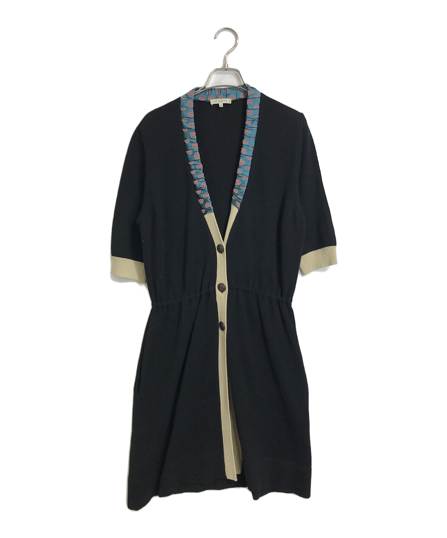 中古・古着通販】ETRO (エトロ) ウールカシミヤカーディガン ブラック 