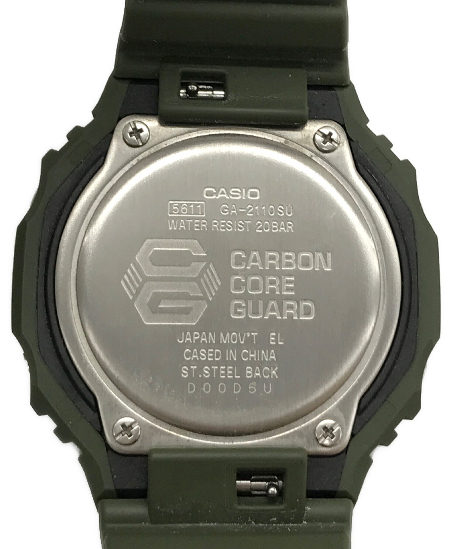 中古・古着通販】CASIO (カシオ) デジタルウォッチ ブラック×グリーン 