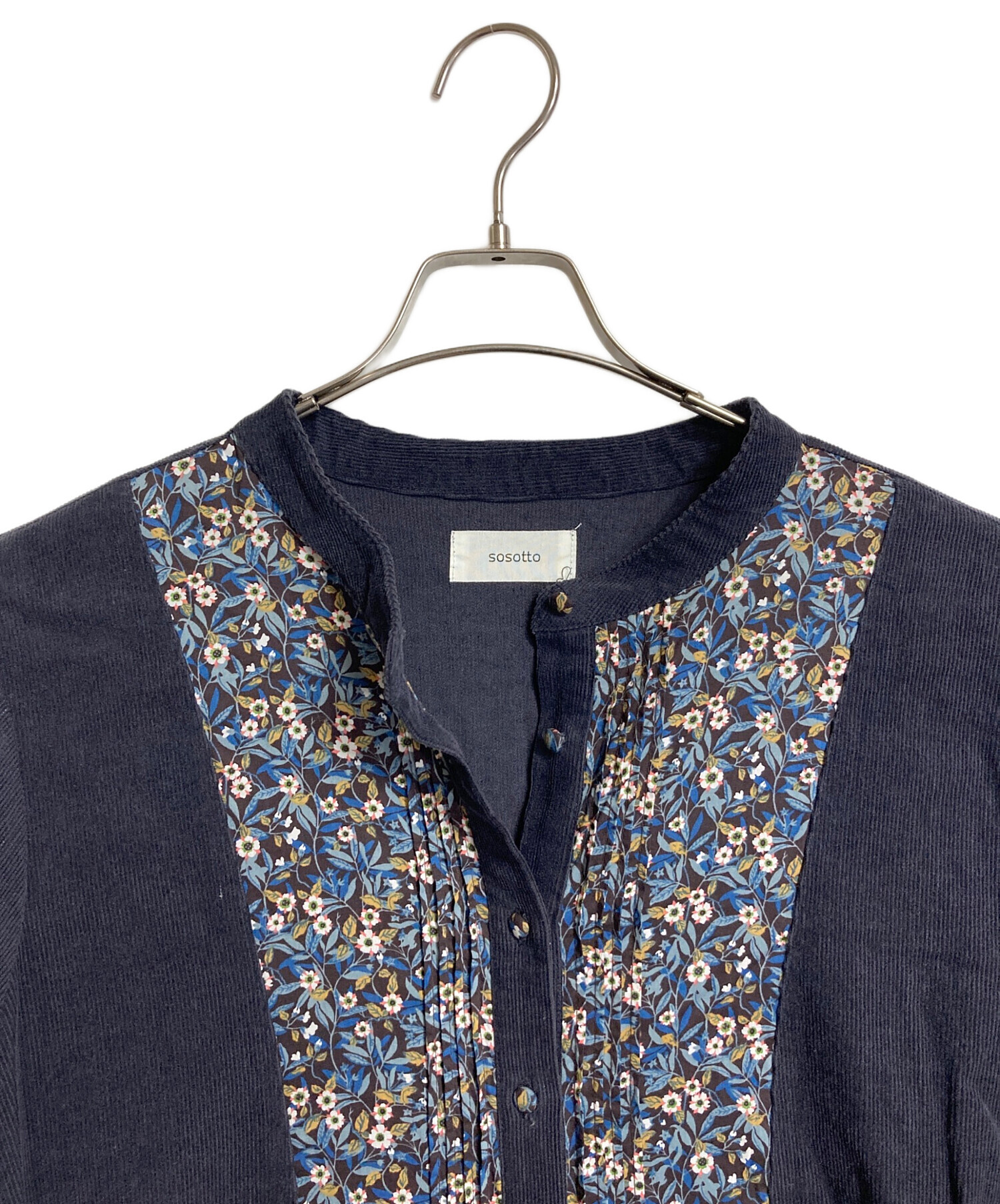 中古・古着通販】sosotto (ソソット) リバティコーデュロイワンピース