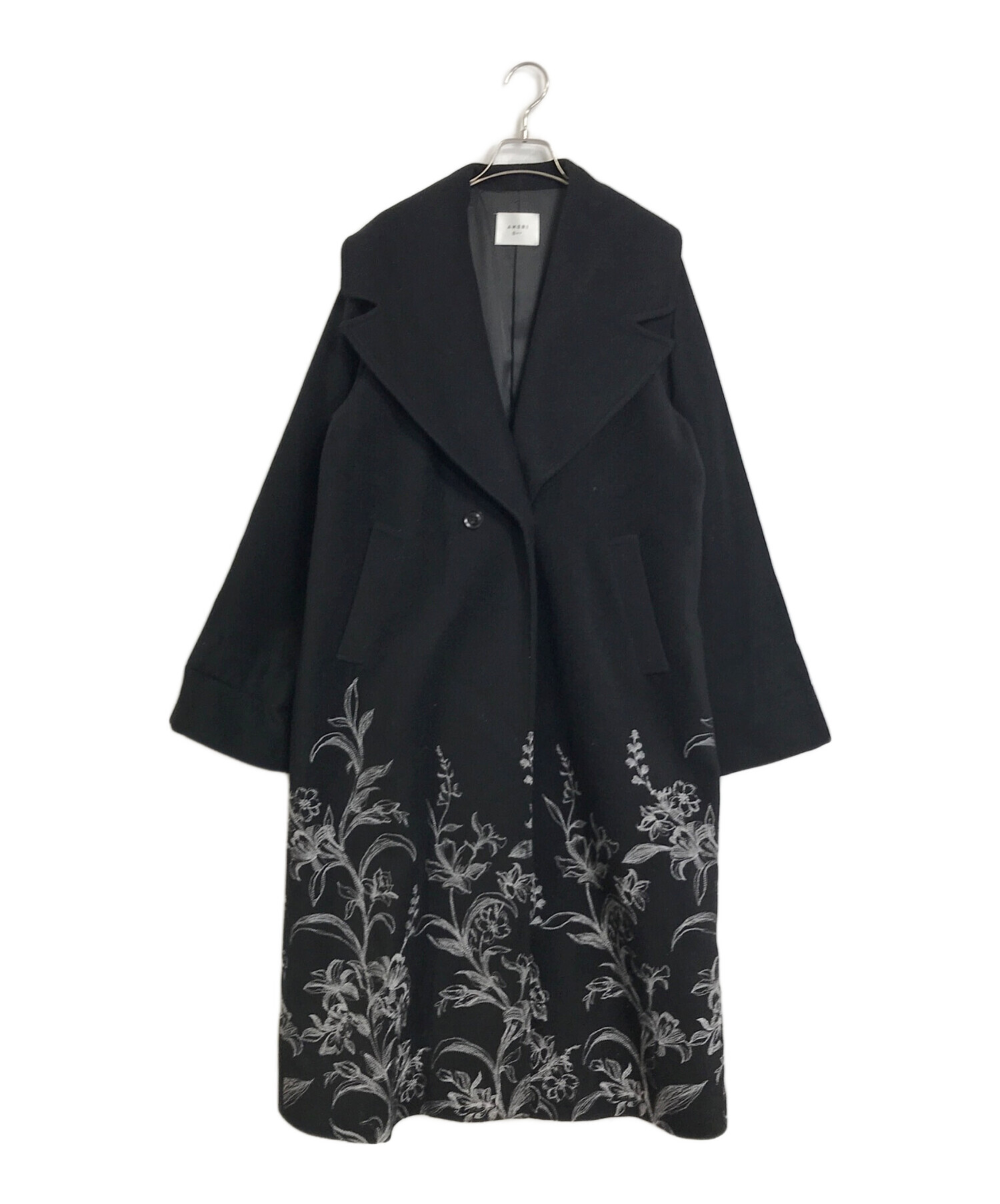 中古・古着通販】AMERI (アメリ) EMBROIDERY BIG COLLAR COAT 刺繍 