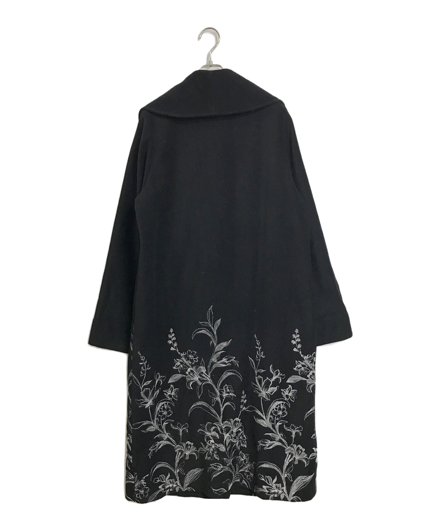 AMERI】EMBROIDERY BIG COLLAR COAT ameri vintage EMBROIDERY BIG