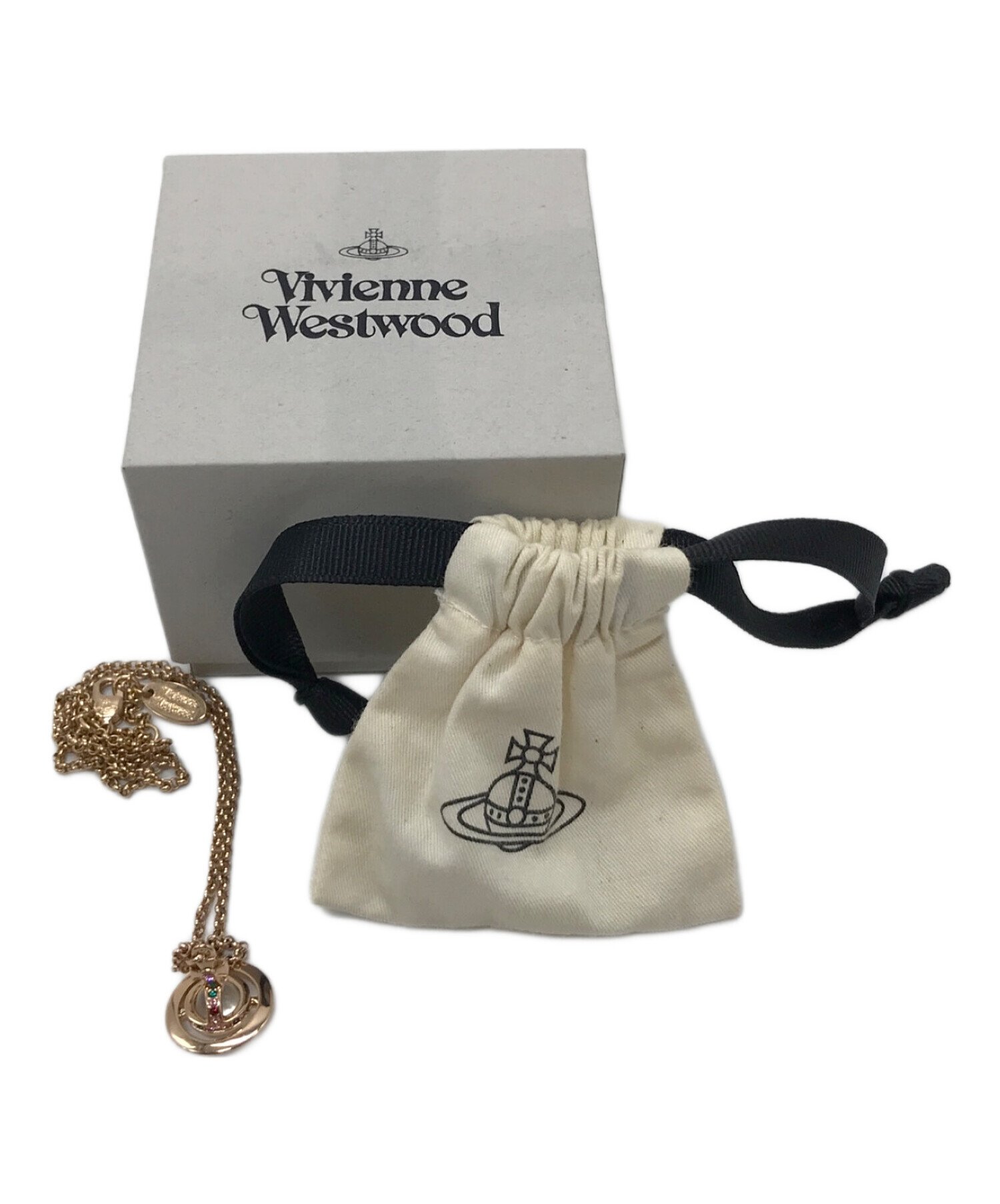 ヴィヴィアンウエストウッド プチ オーブネックレス ゴールド 箱・袋付き