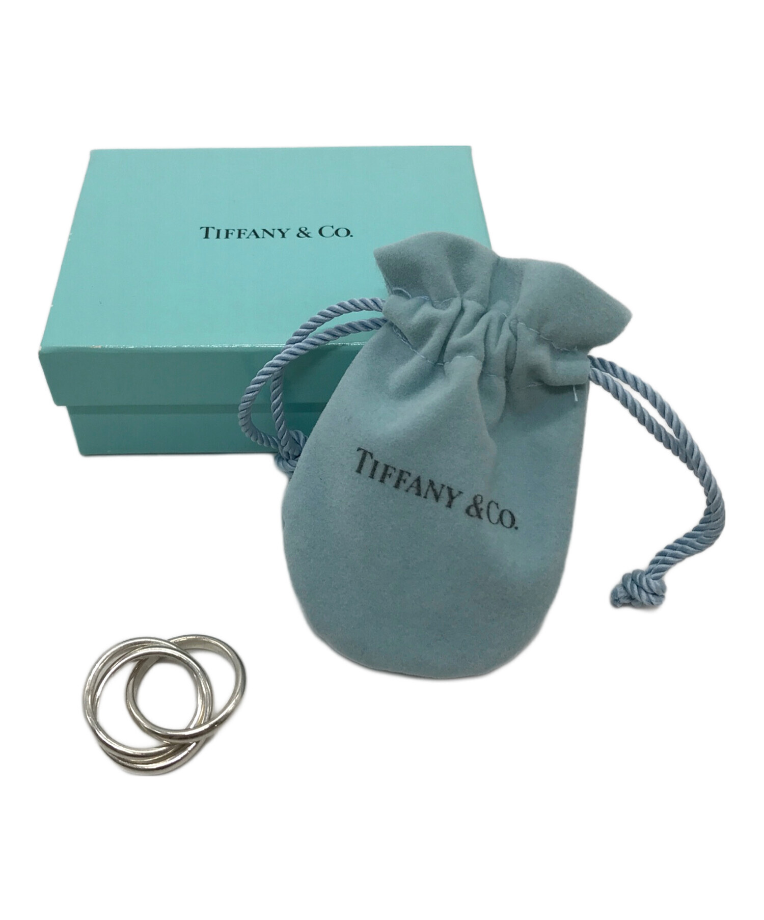 中古・古着通販】Tiffany & Co. (ティファニー) トリプルリング 3連 