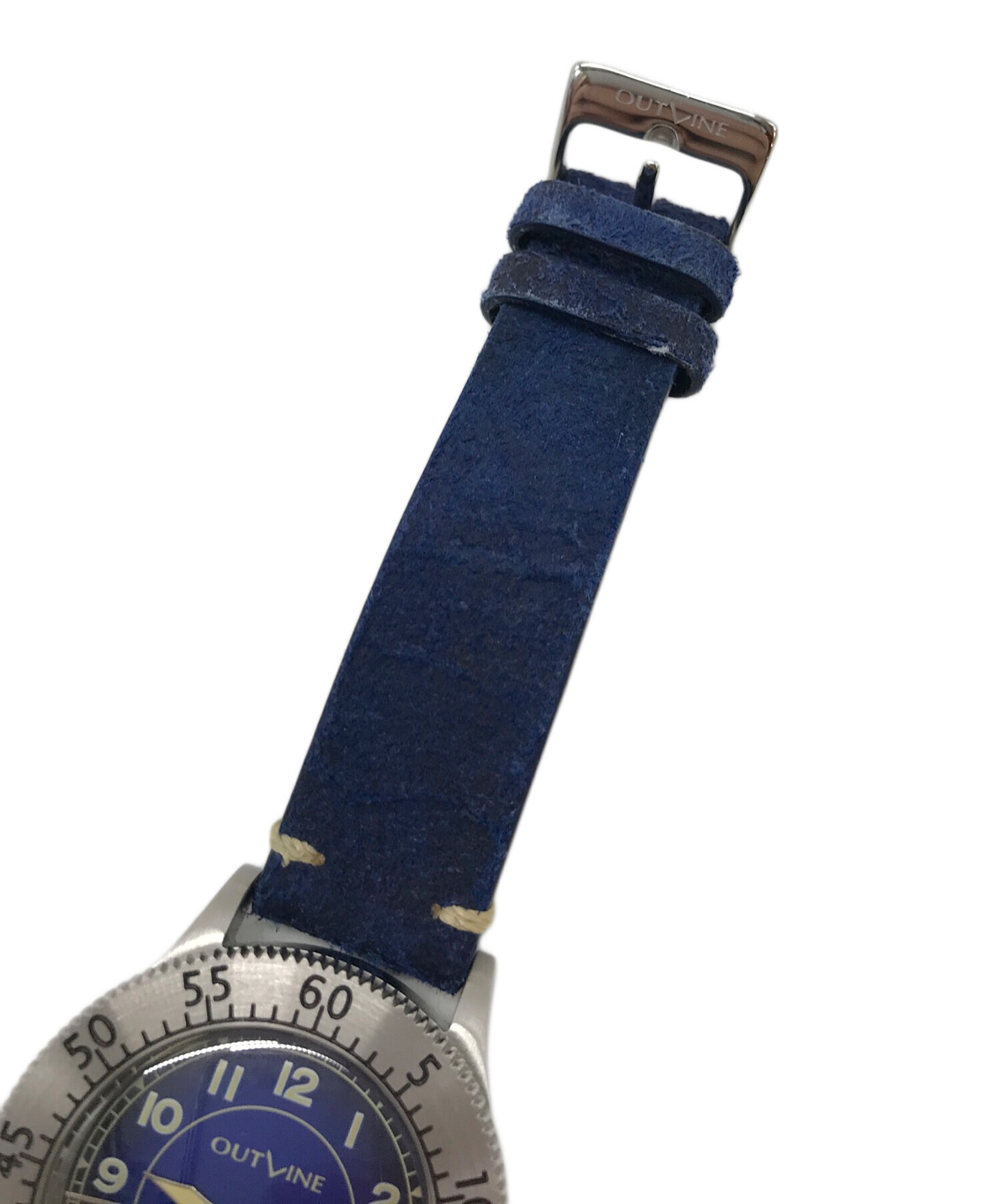 中古・古着通販】OUTLINE (アウトライン) 腕時計 ブルー×シルバー