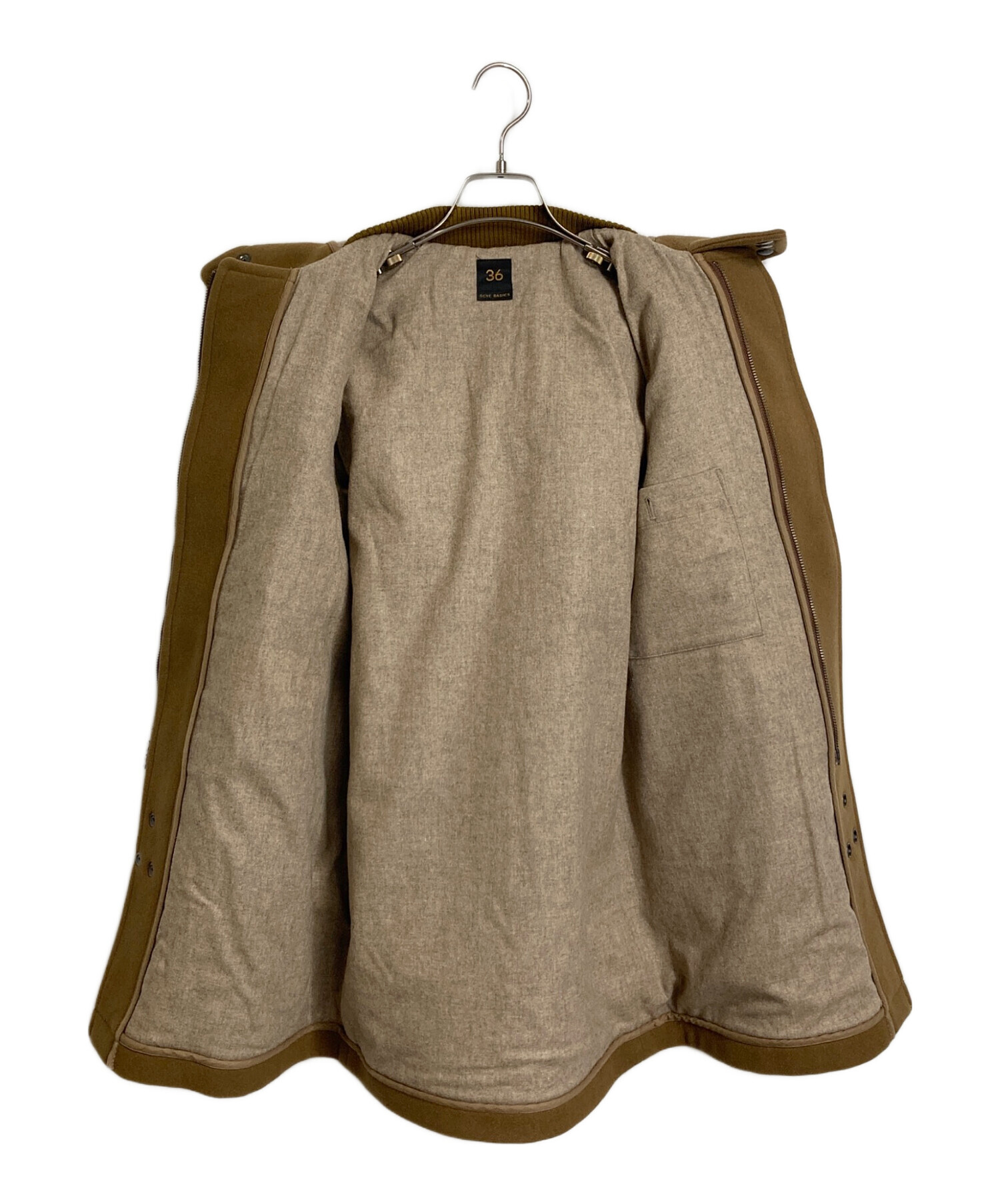 サイベーシックス✨イエナ別注　カシミヤ混　３６ ウールダッフルコート　ブラウン 中古・古着通販】SCYEBASICS (サイベーシックス) カシミヤ混ダッフル