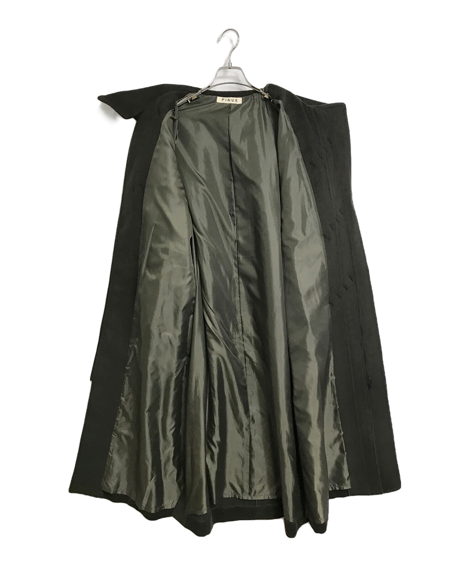 中古・古着通販】PINUE (ピヌエ) ロングダッフルコート グリーン
