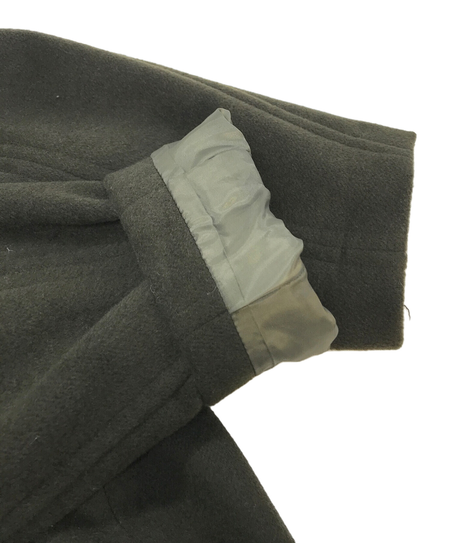 中古・古着通販】PINUE (ピヌエ) ロングダッフルコート グリーン