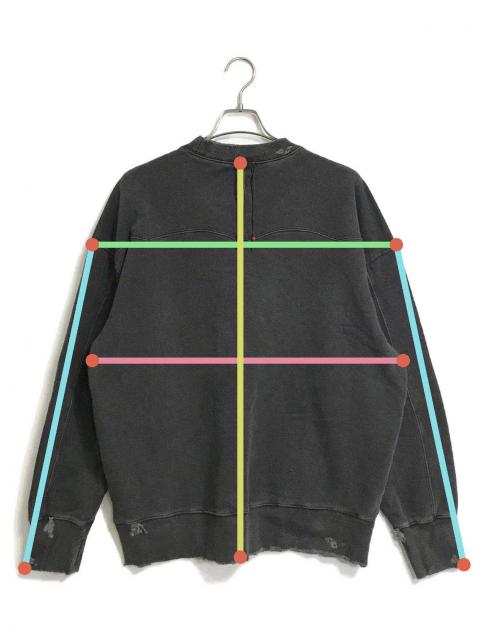 中古・古着通販】FACCIES (ファッチーズ) SWEAT PO/ダメージ加工 