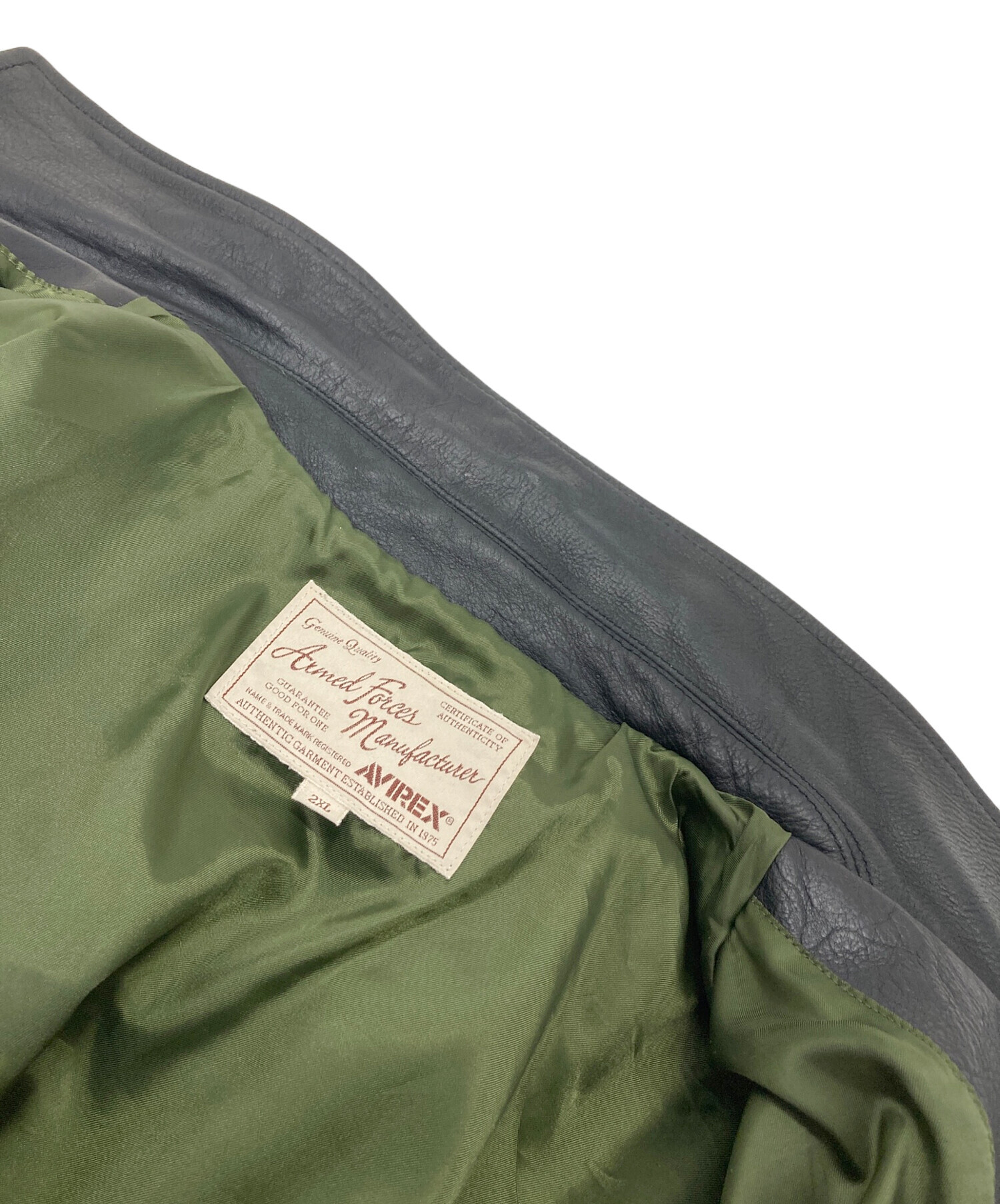 中古・古着通販】AVIREX (アヴィレックス) レザージャケット 中古・古着通販】AVIREX (アヴィレックス) レザージャケット