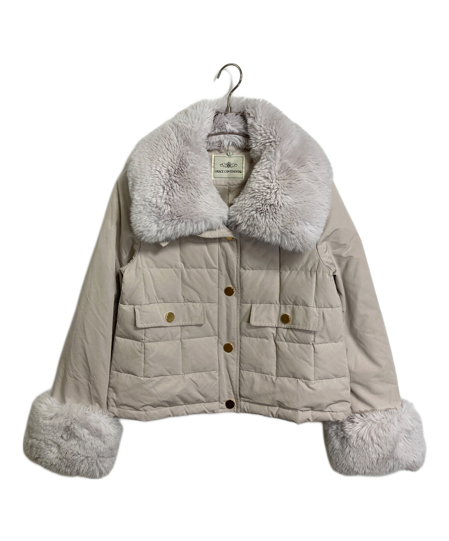 グレースコンチネンタルダウン 中古・古着通販】GRACE CONTINENTAL (（グレースコンチネンタル) 短丈