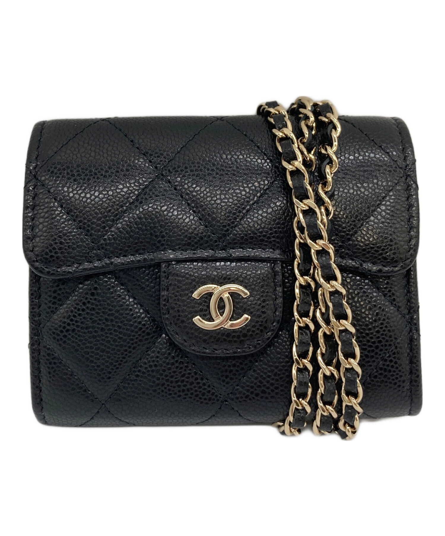 中古・古着通販】CHANEL (シャネル) ココマーク チェーン ウォレット  
