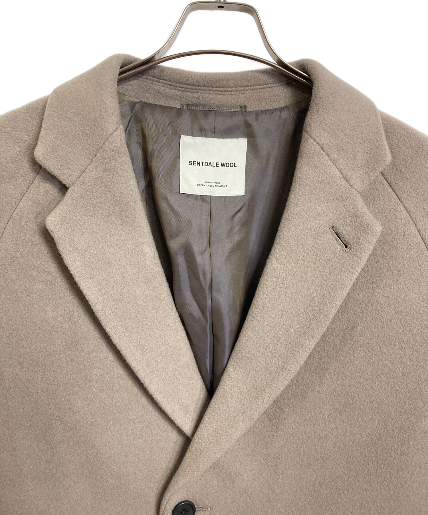 【未使用】SENTDALE WOOL チェスターコート　L green label relaxing（グリーンレーベルリラクシング）の「SENTDALE