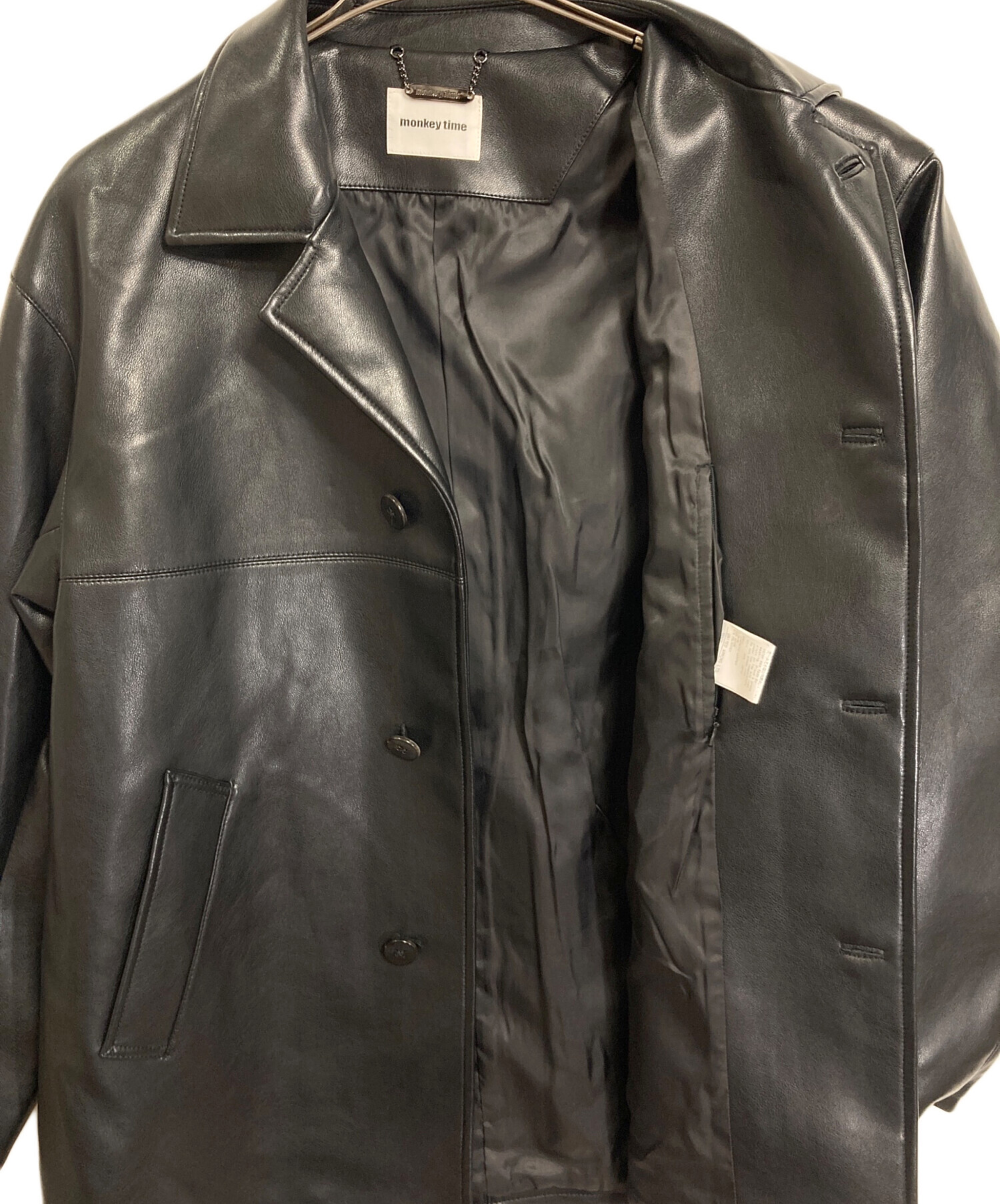 中古・古着通販】MONKEY TIME (モンキータイム) FAUX/LTR CAR COAT