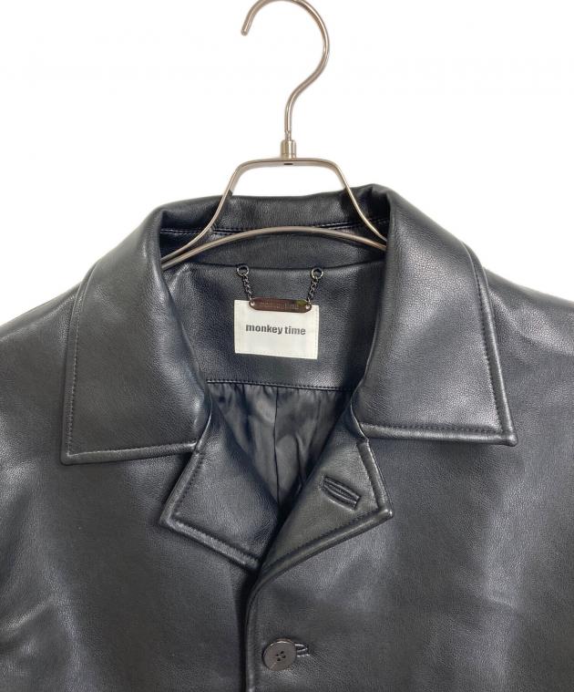 Monkey Time モンキータイム フェイクレザーコート MONKEY TIME（モンキータイム）の「＜monkey time＞ FAUX/LTR CAR COAT