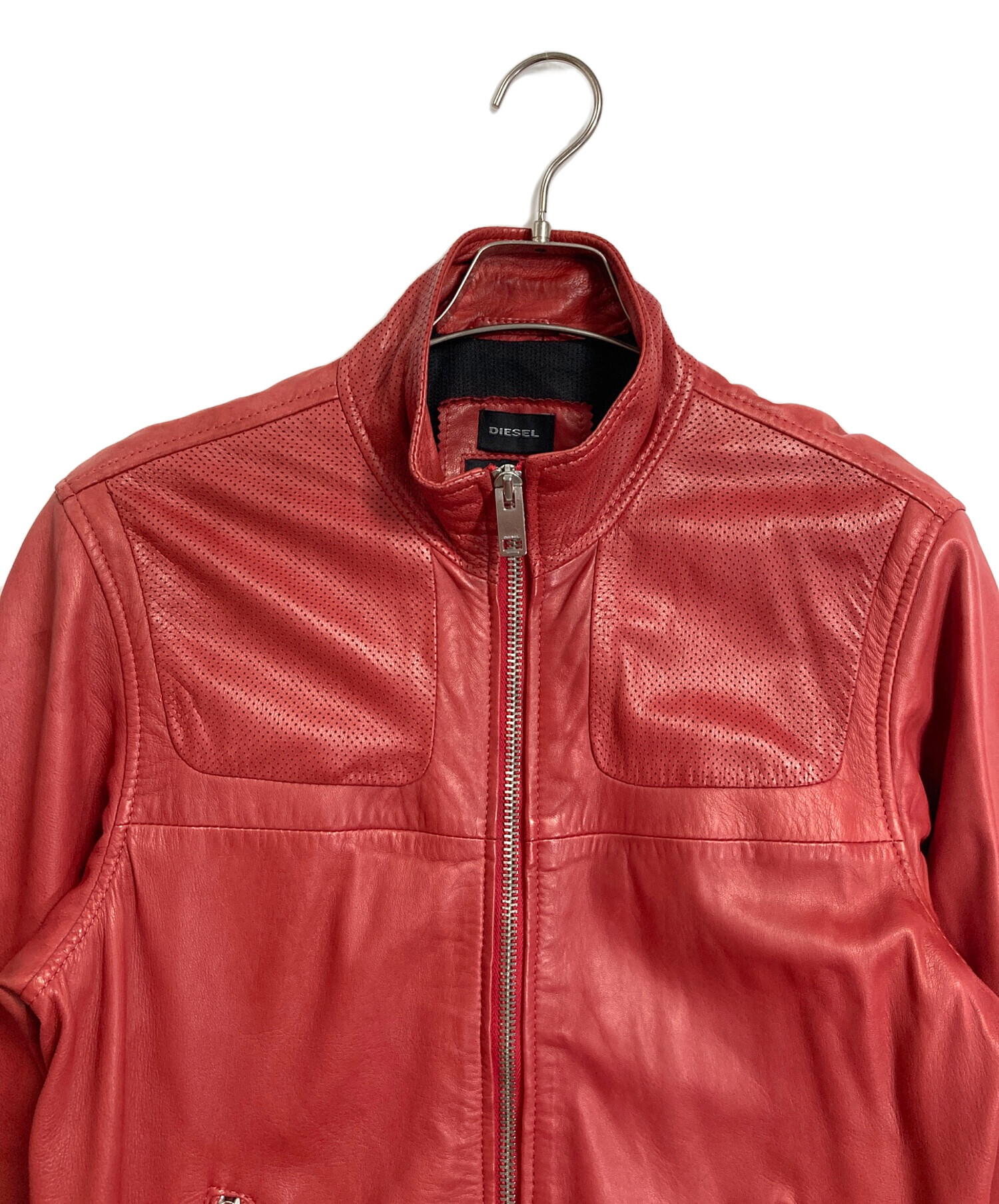 中古・古着通販】DIESEL (ディーゼル) レザージャケット ラムレザー 