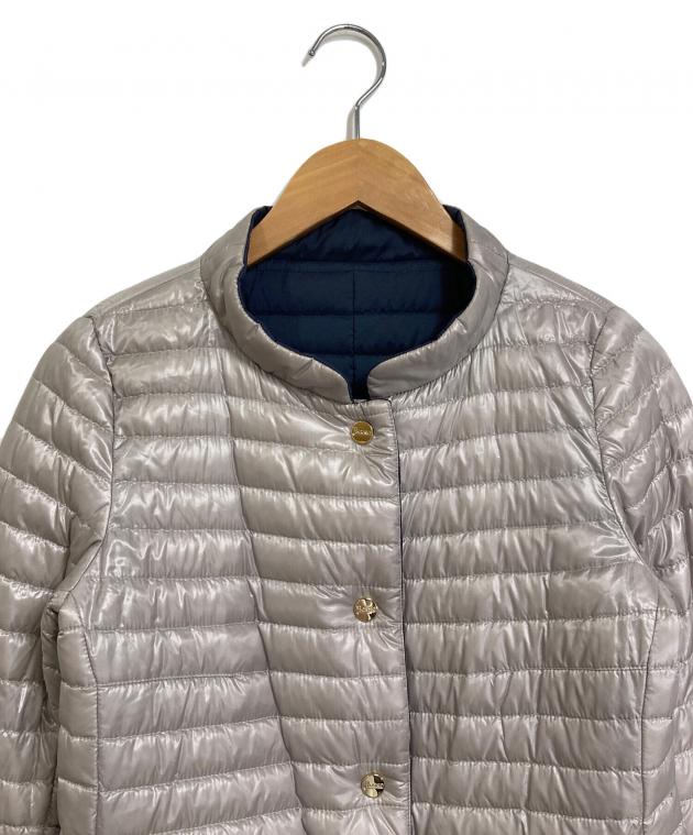 美品ヘルノ☆リバーシブルダウン40ネイビー HERNO（ヘルノ） ダウンコート 40 ネイビー レディース : ZOZOTOWN