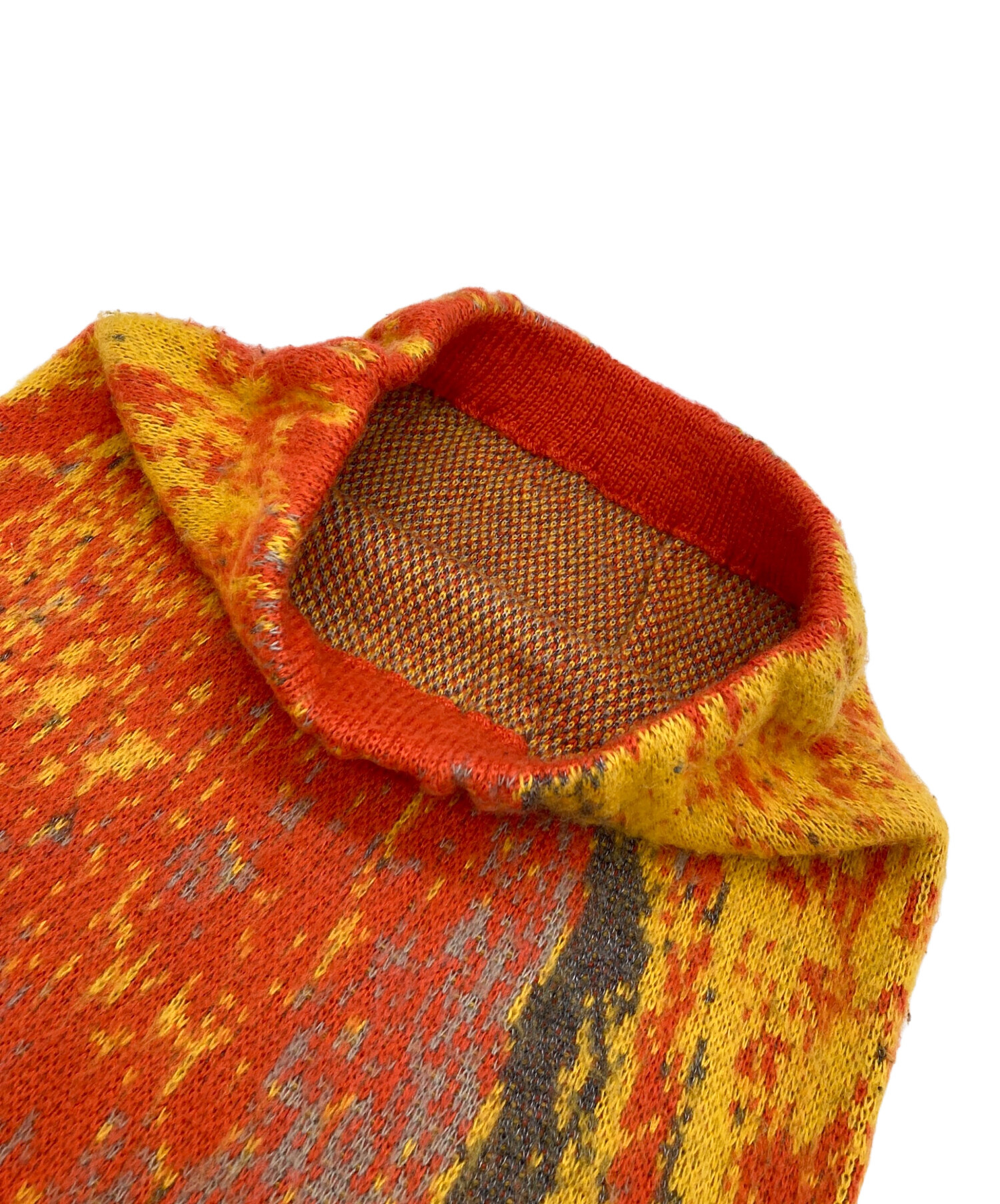 中古・古着通販】AMERI (アメリ) UND RUST ART KNIT SKIRT オレンジ
