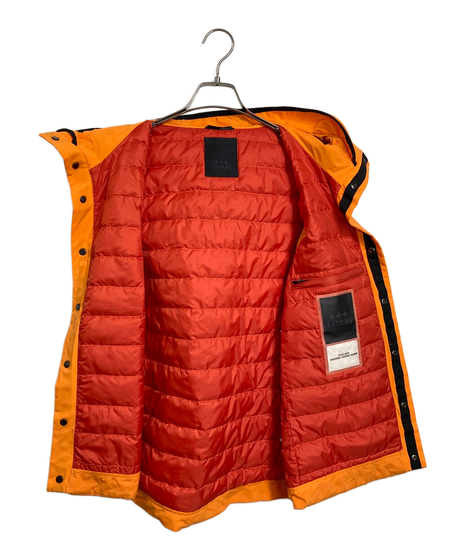 TATRAS オレンジ ナイロンジャケット 中古・古着通販】TATRAS (タトラス) ライトダウンベスト ナイロン