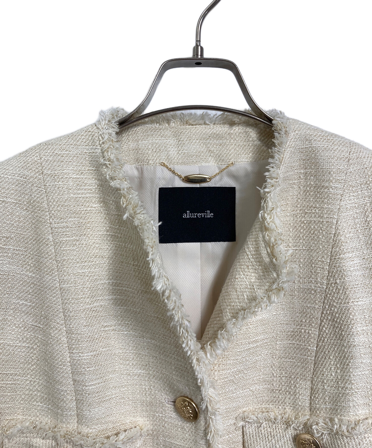 中古・古着通販】allureville (アルアバイル) スラブツイードクルー