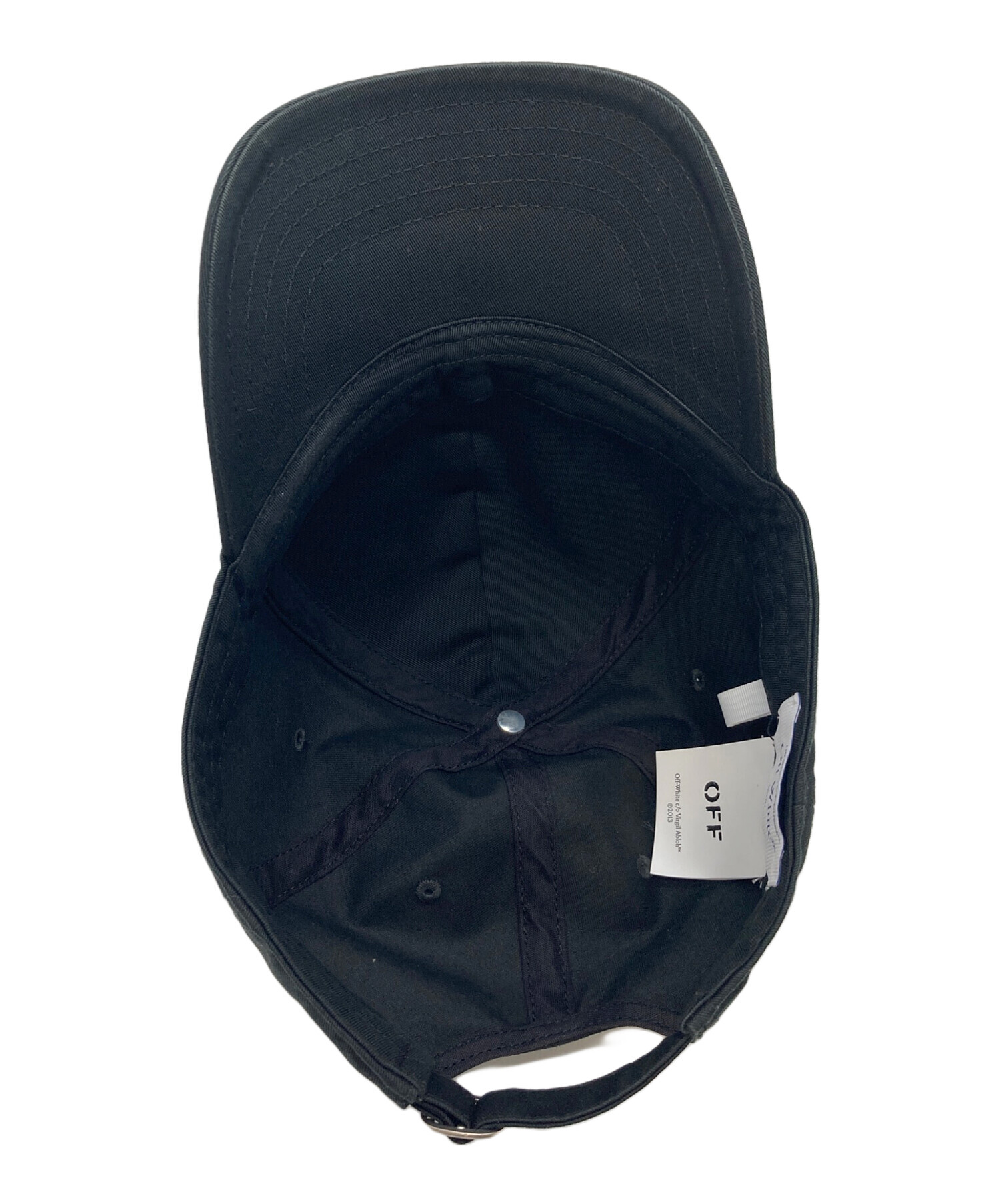 中古・古着通販】OFFWHITE (オフホワイト) キャップ ブラック サイズ:L