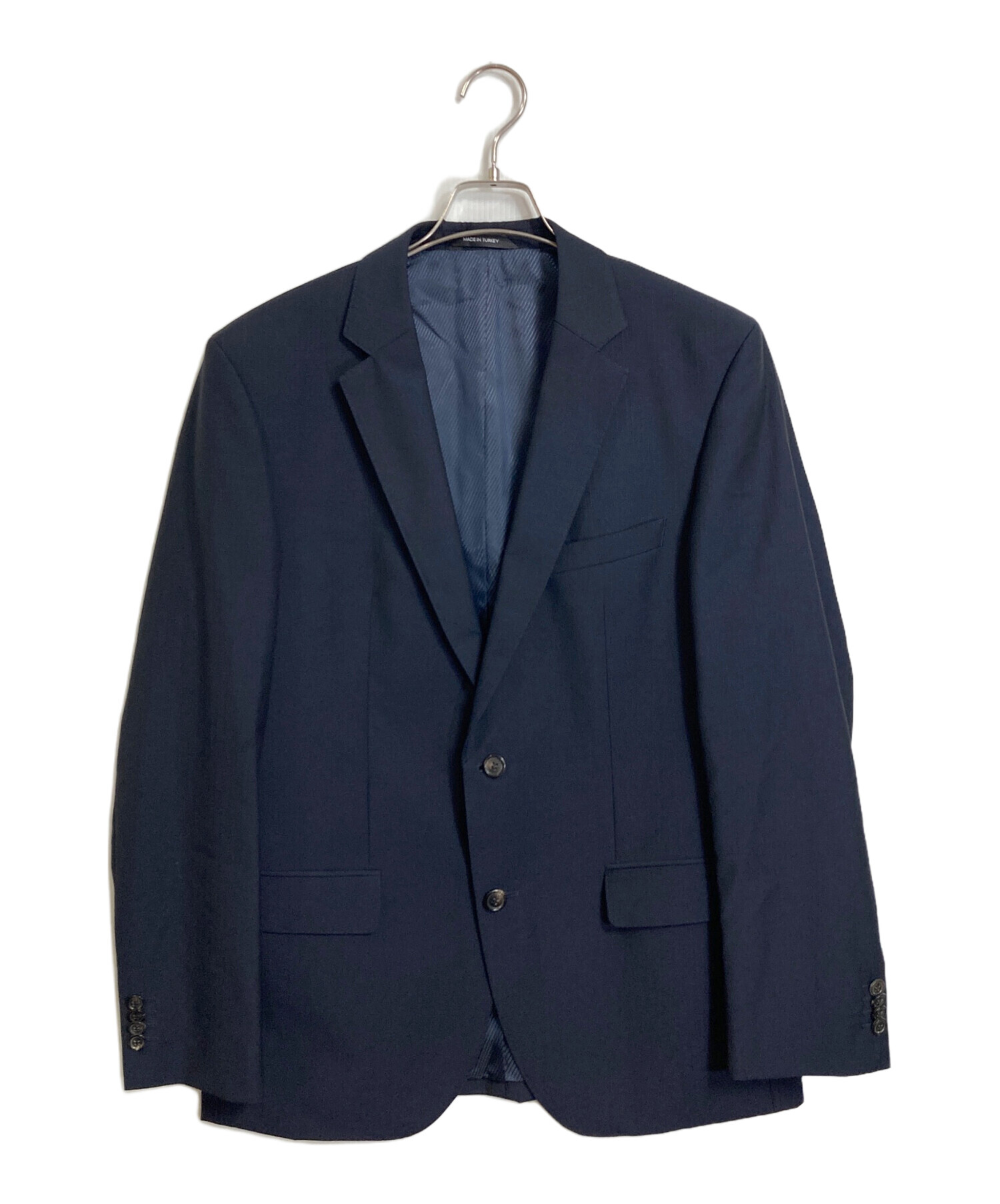 HUGO BOSS　×　TESSE　メンズスーツ　セットアップ　濃紺　美品 HUGO BOSS (ヒューゴボス) シングル ノータック スーツ SLIMFIT TESSE