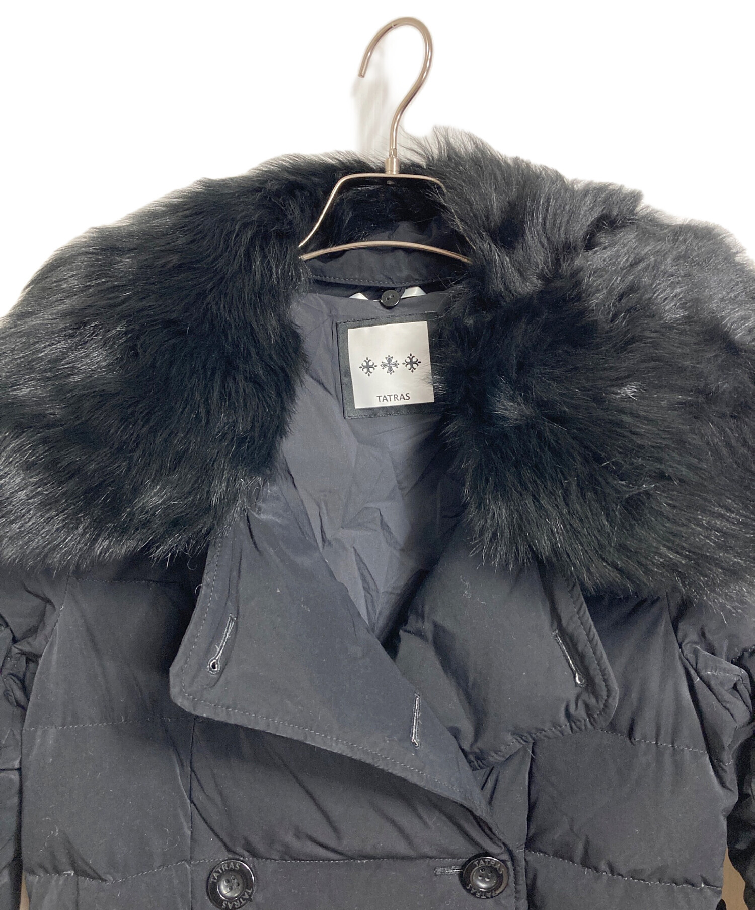 TATRAS タトラス モンテッキア ダウンコート M (02) ブラック 中古・古着通販】TATRAS (タトラス) MONTECCHIA ダウンコート ロング