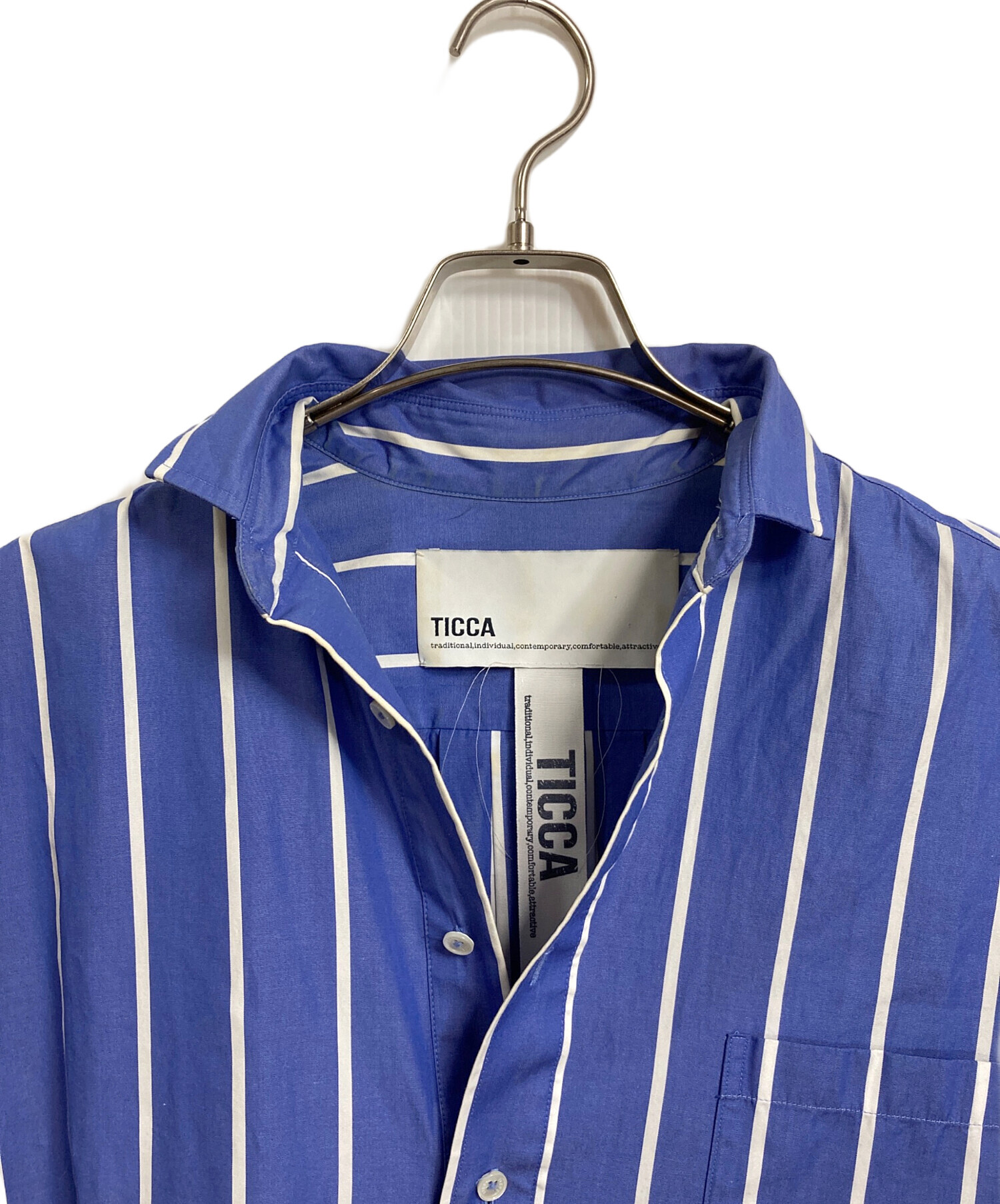 中古・古着通販】ticca (ティッカ) コットンワイドストライプ 中古・古着通販】ticca (ティッカ) コットンワイドストライプ