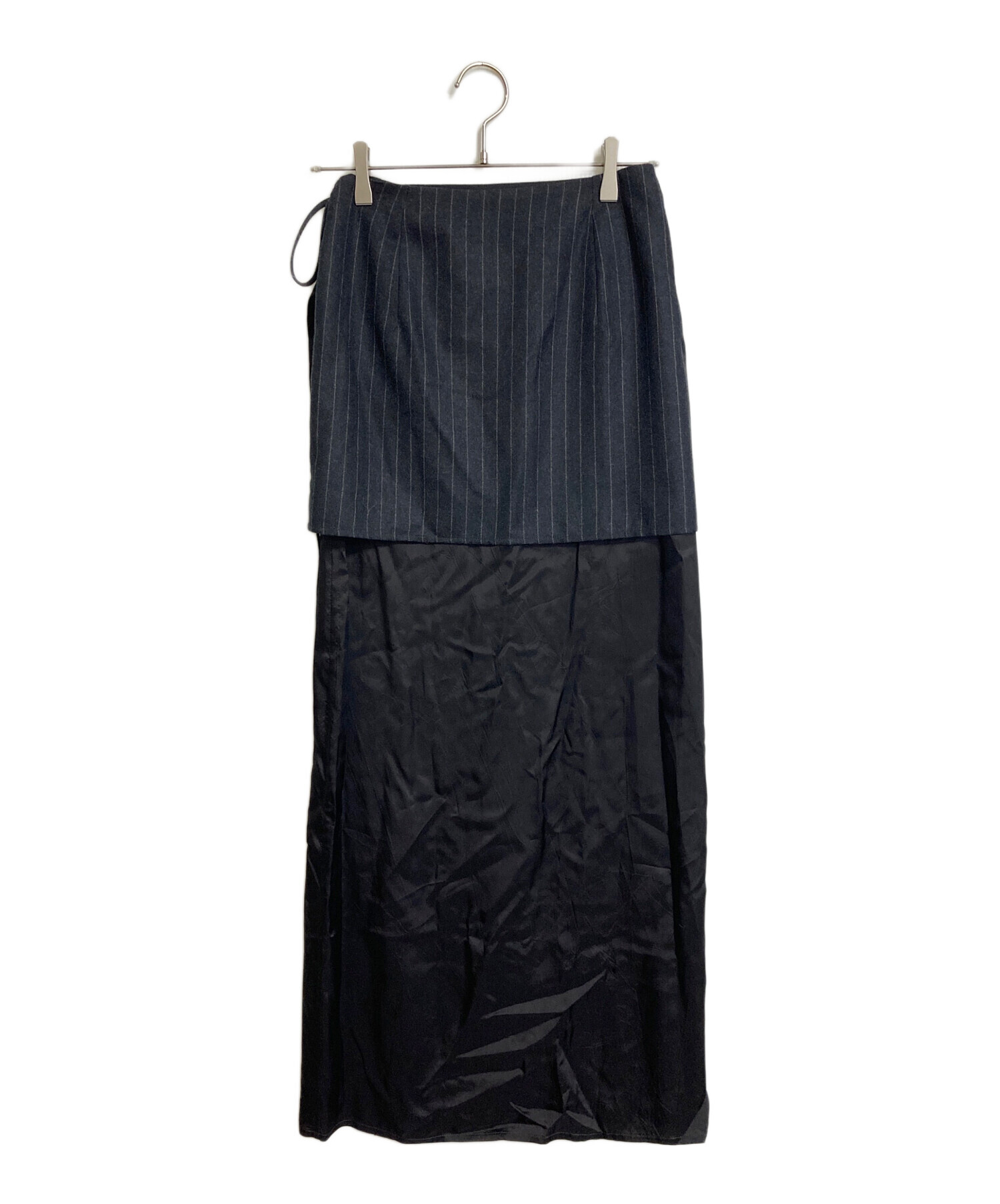ドリスヴァンノッテン リネン100% フレア ロング 巻きスカート 中古・古着通販】DRIES VAN NOTEN (ドリスヴァンノッテン) ラップ