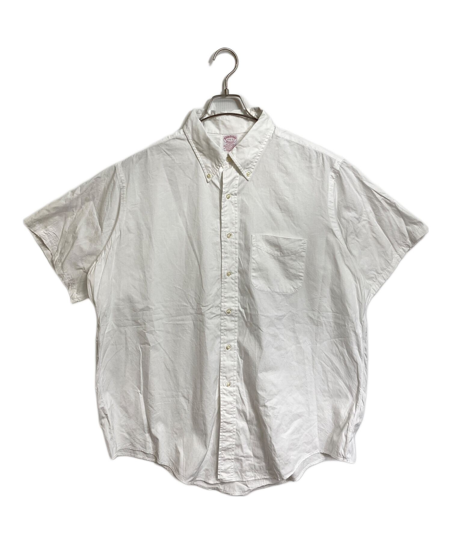 Brooks Brothers ホワイト ボタンダウンシャツ 17 1/2