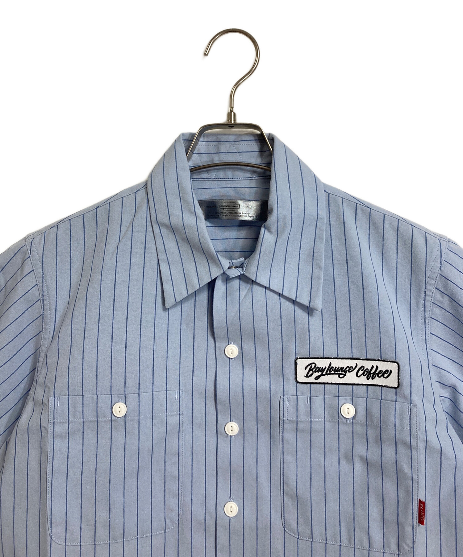 美品 Bluco Work Garment ストライプ ヒッコリー 半袖シャツ 中古・古着通販】BLUCO WORK GARMENT (ブルコ ワーク ガーメント