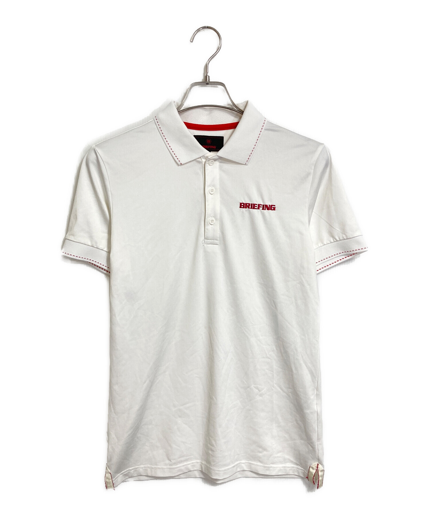 き*ち様 ブリーフィング　未使用　ポロシャツ　MS TOUR POLO ホワイト 中古・古着通販】BRIEFING (ブリーフィング) バックロゴポロシャツ MS