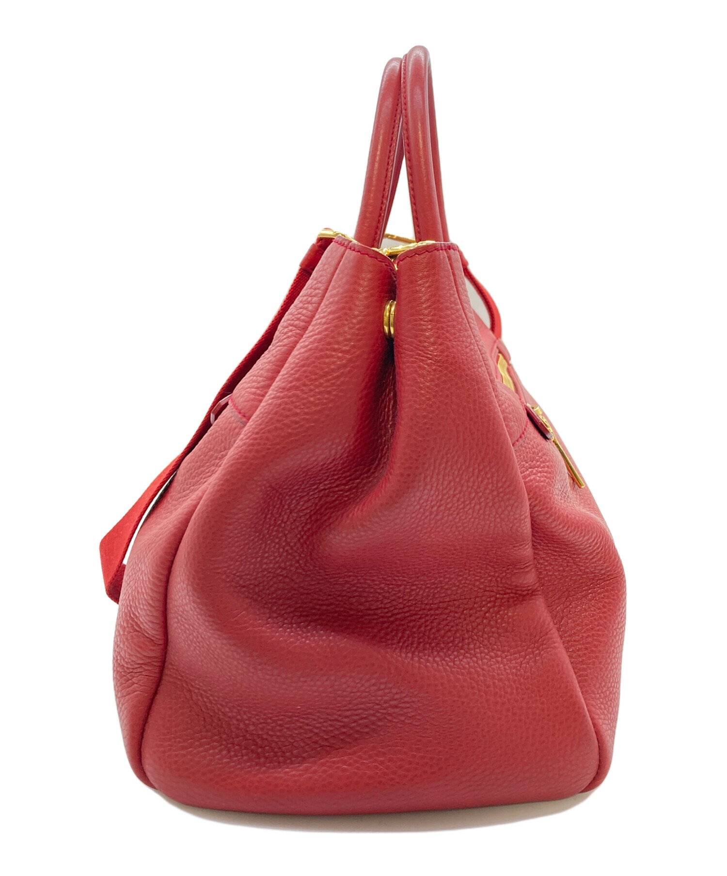 中古・古着通販】PRADA (プラダ) レザーショルダーバッグ 2WAYバッグ 