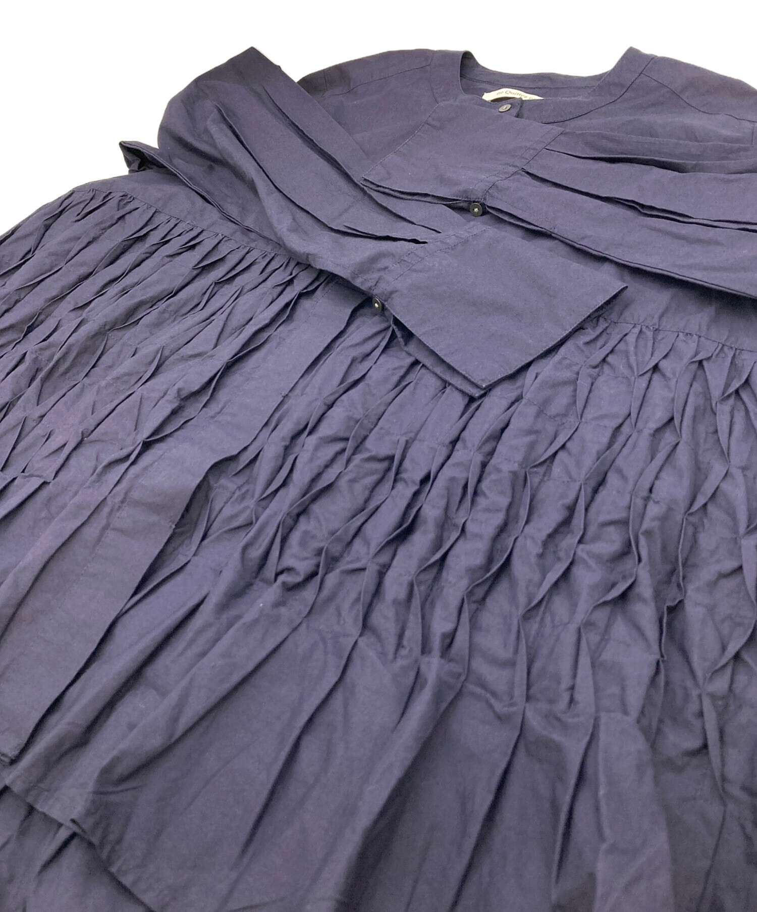 中古・古着通販】ne quittez pas (ヌキテパ) Cotton Poplin Wave Tuck 