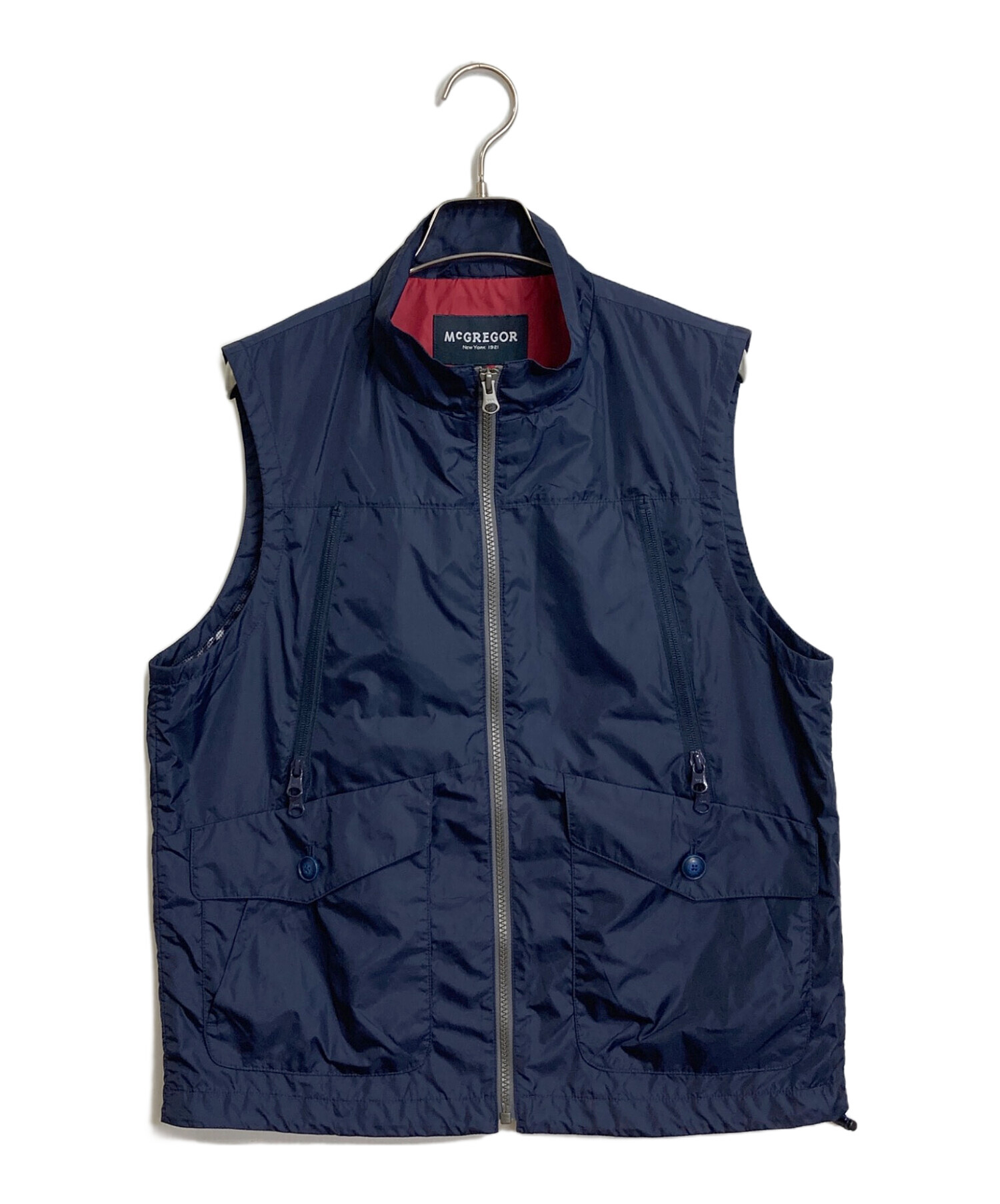 中古・古着通販】McGREGOR (マクレガー) ナイロンベスト ネイビー