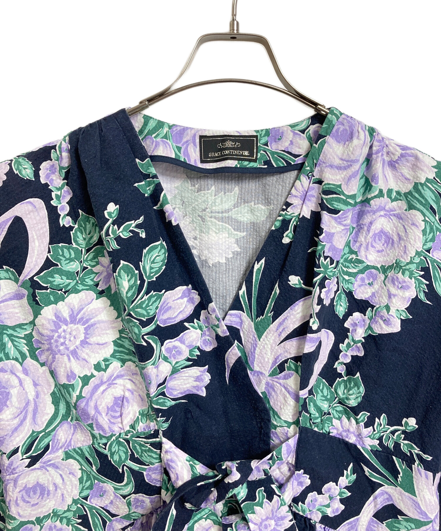 グレースコンチネンタルの花柄 ロングワンピース グレース