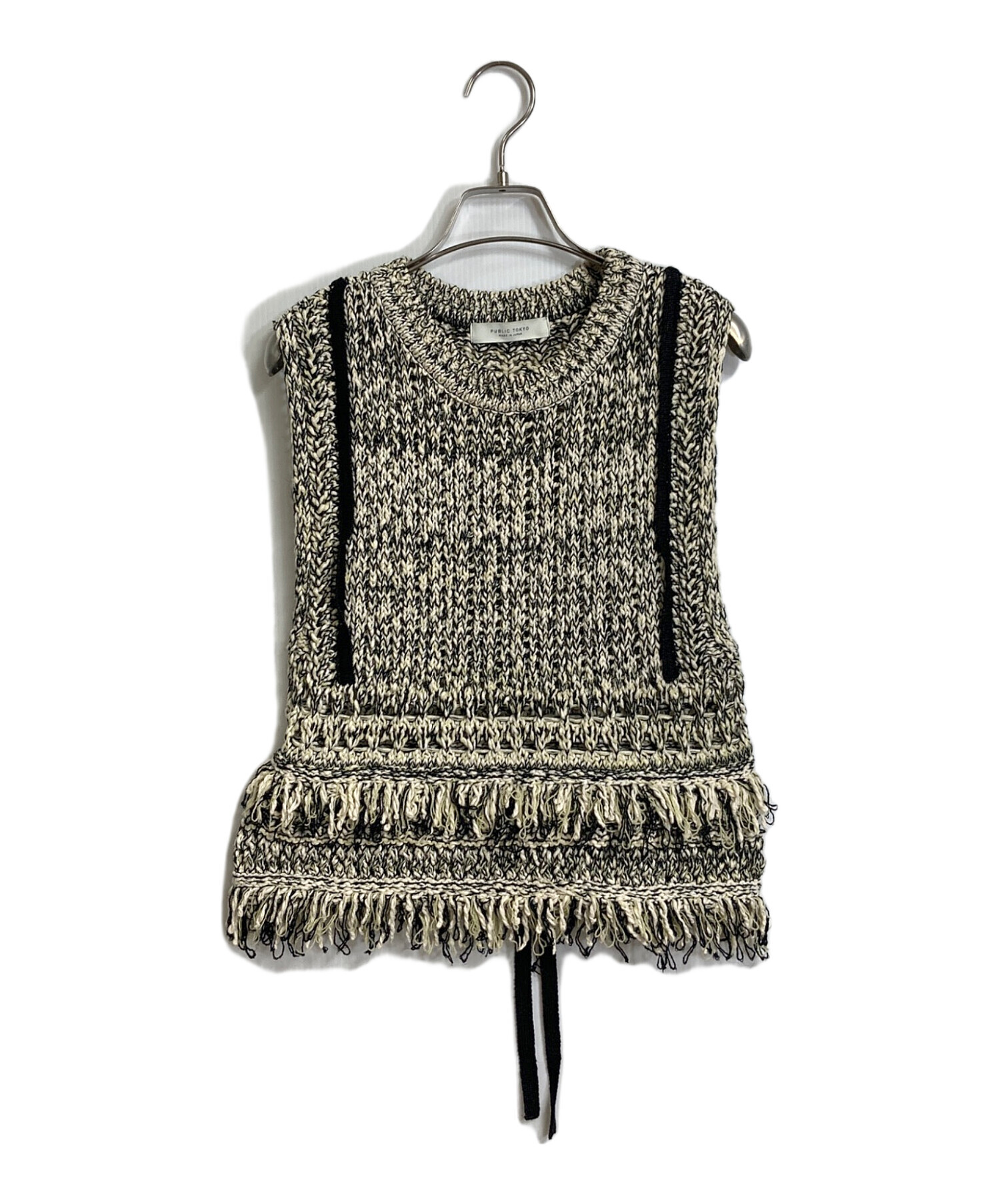 フリンジニットベスト PUBLIC TOKYO PUBLIC TOKYO - 未使用級