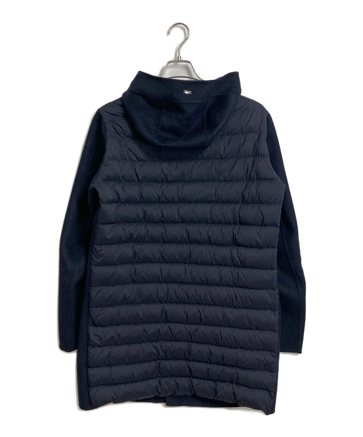 中古・古着通販】HERNO (ヘルノ) ダウン切替ウールコート ネイビー