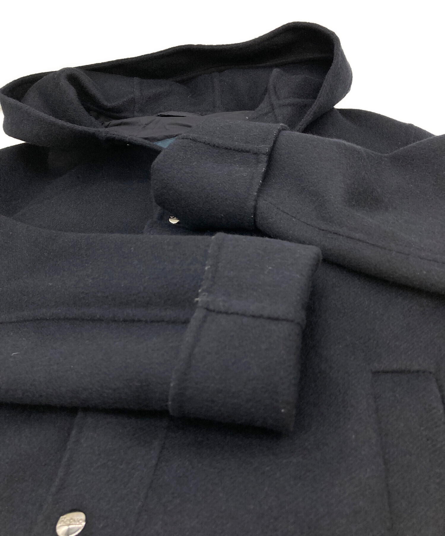 HERNO ヘルノ ウールコート ネイビー濃紺 46 中古・古着通販】HERNO (ヘルノ) ダウン切替ウールコート ネイビー