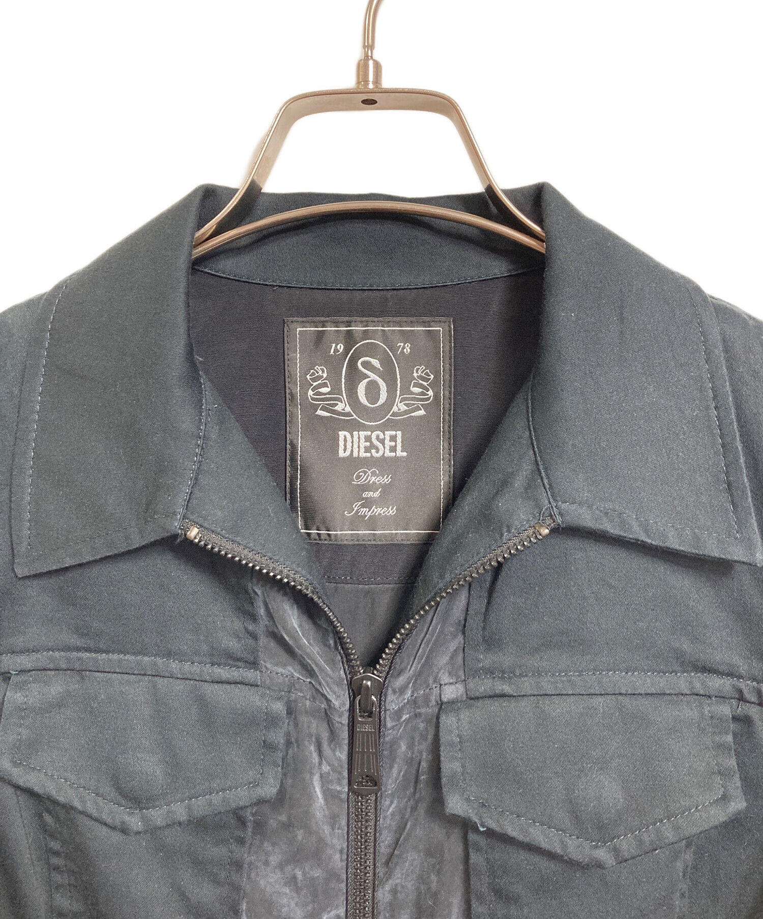 中古・古着通販】DIESEL (ディーゼル) 切替モッズコート ロングコート 