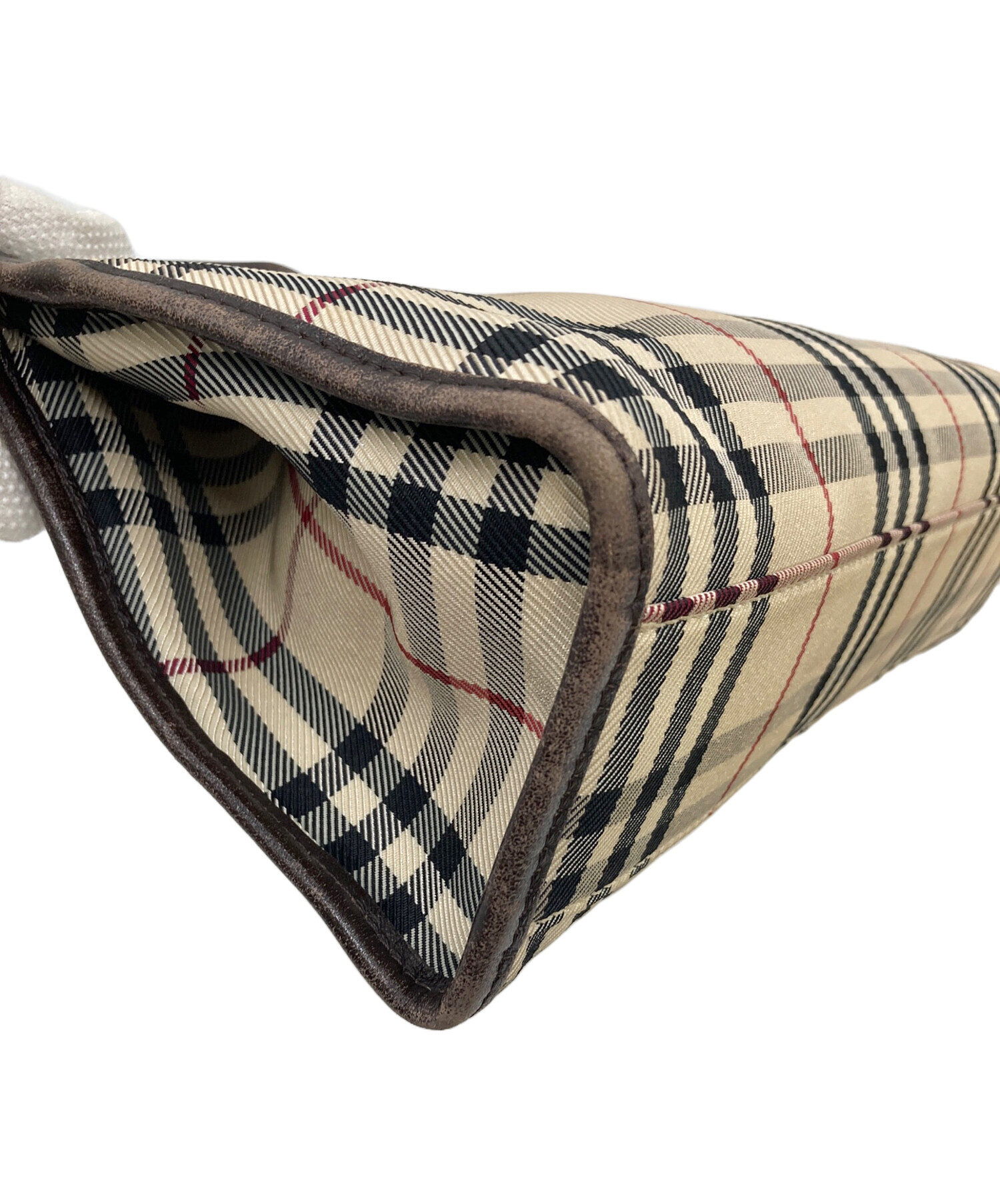 中古・古着通販】BURBERRY (バーバリー) ノバチェックハンドバッグ 