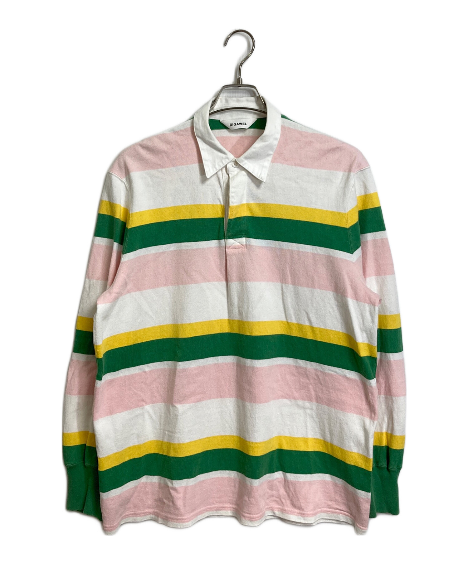 中古・古着通販】DIGAWEL (ディガウェル) Border Rugby Shirt White 