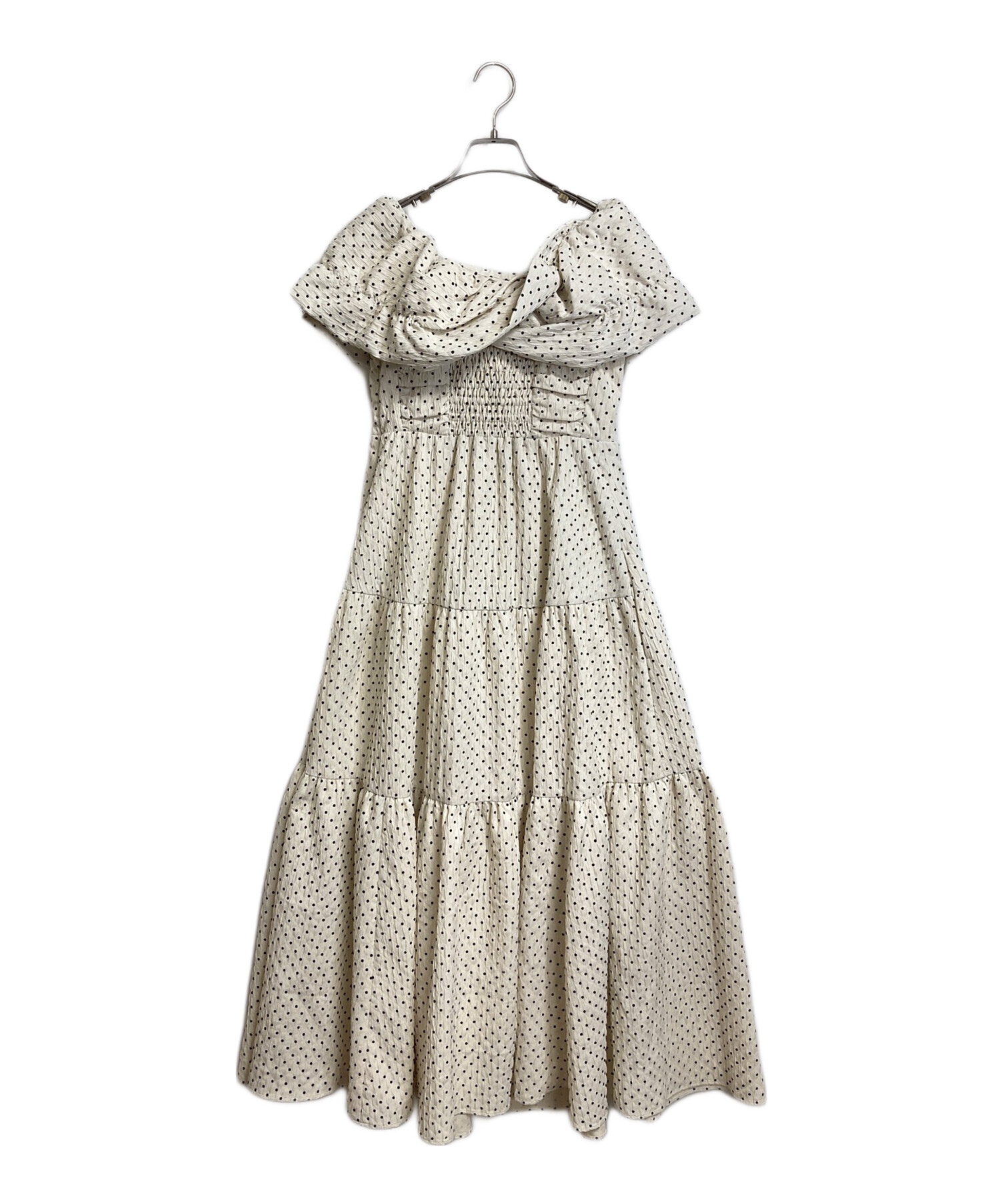 中古・古着通販】Estella.K (エステラケー) オフショルドットケープ 