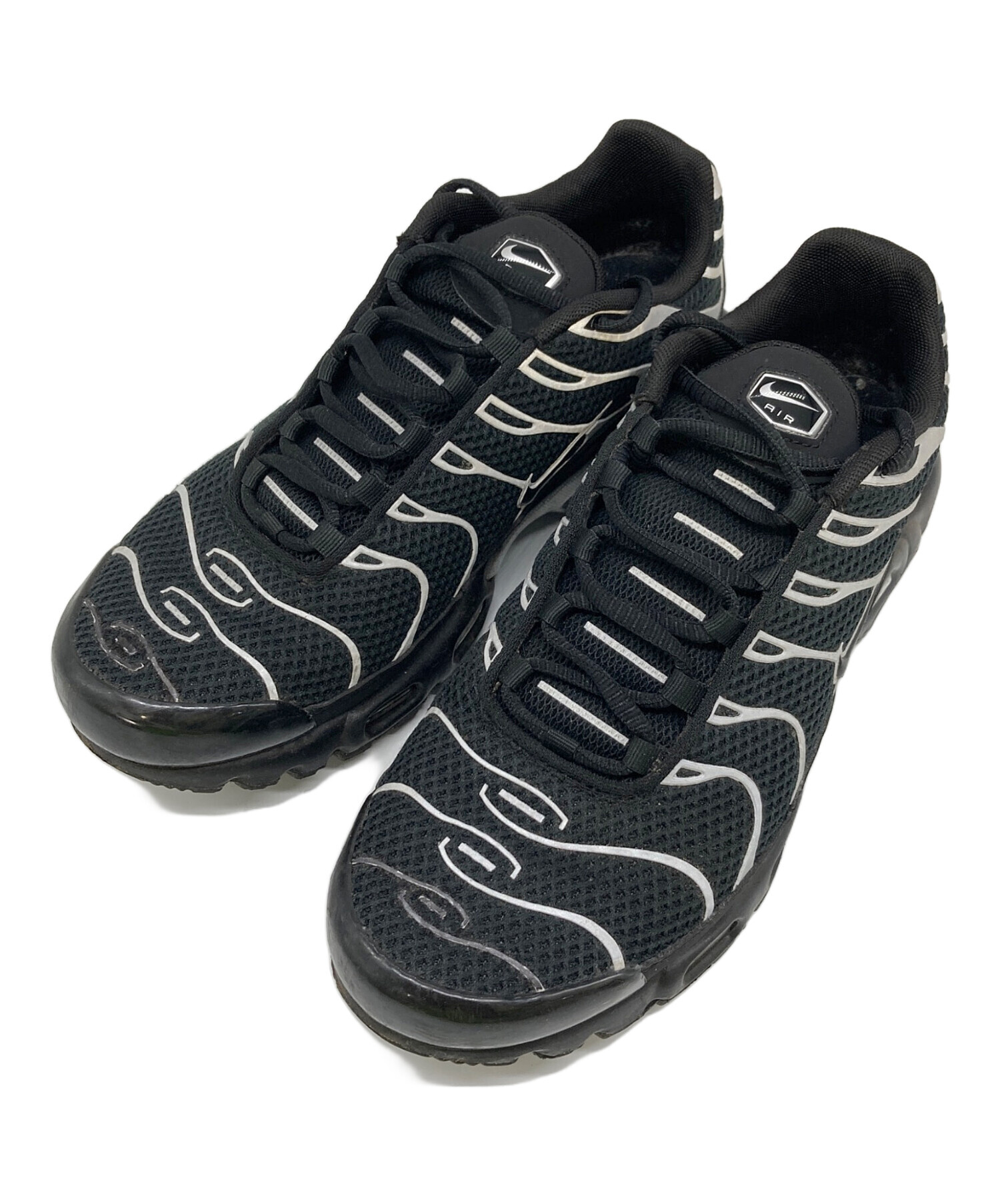 中古・古着通販】NIKE (ナイキ) AIR MAX PLUS PRM ブラック サイズ 
