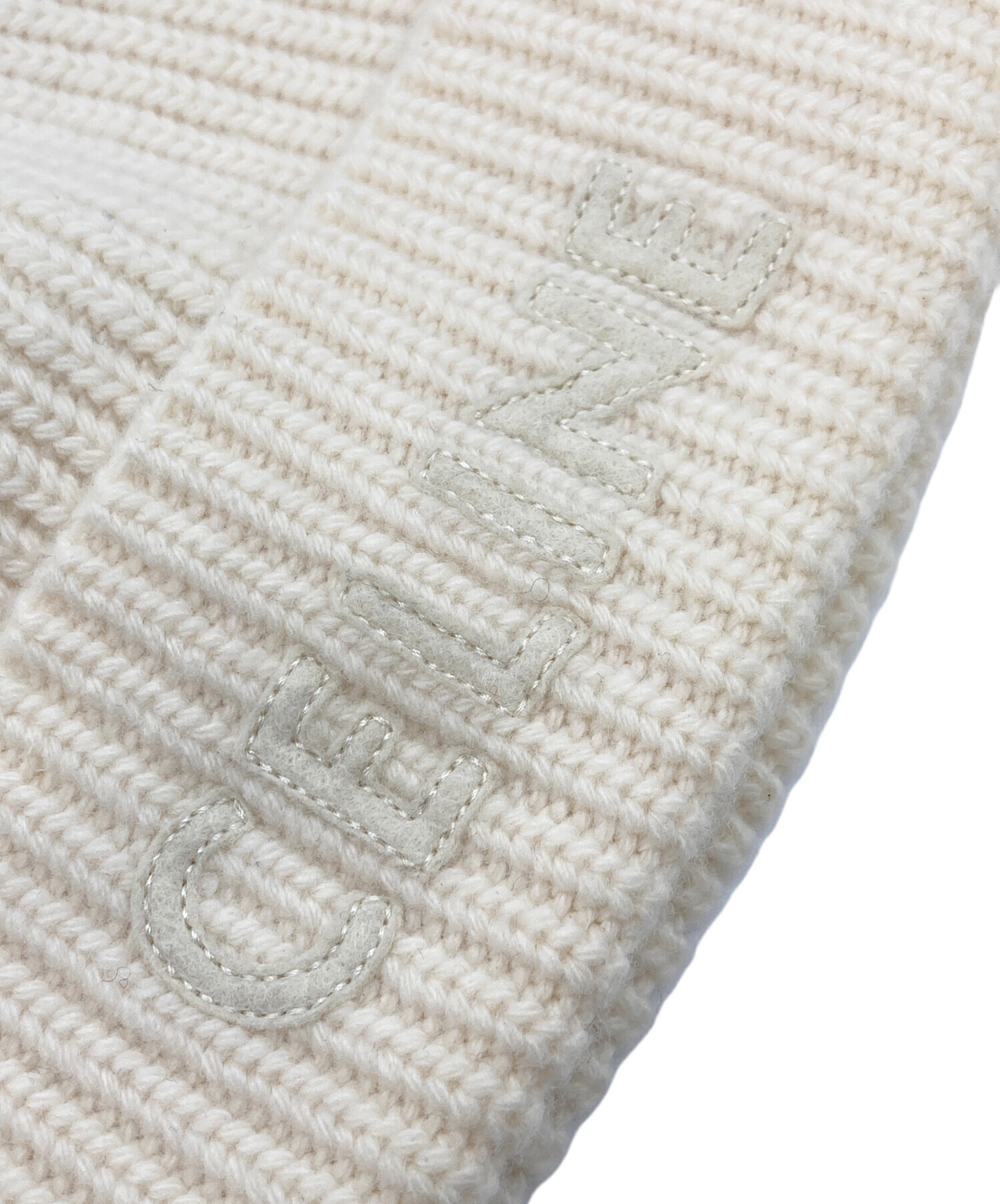 中古・古着通販】CELINE (セリーヌ) EMBROIDERED KNIT WOOL BEANIE