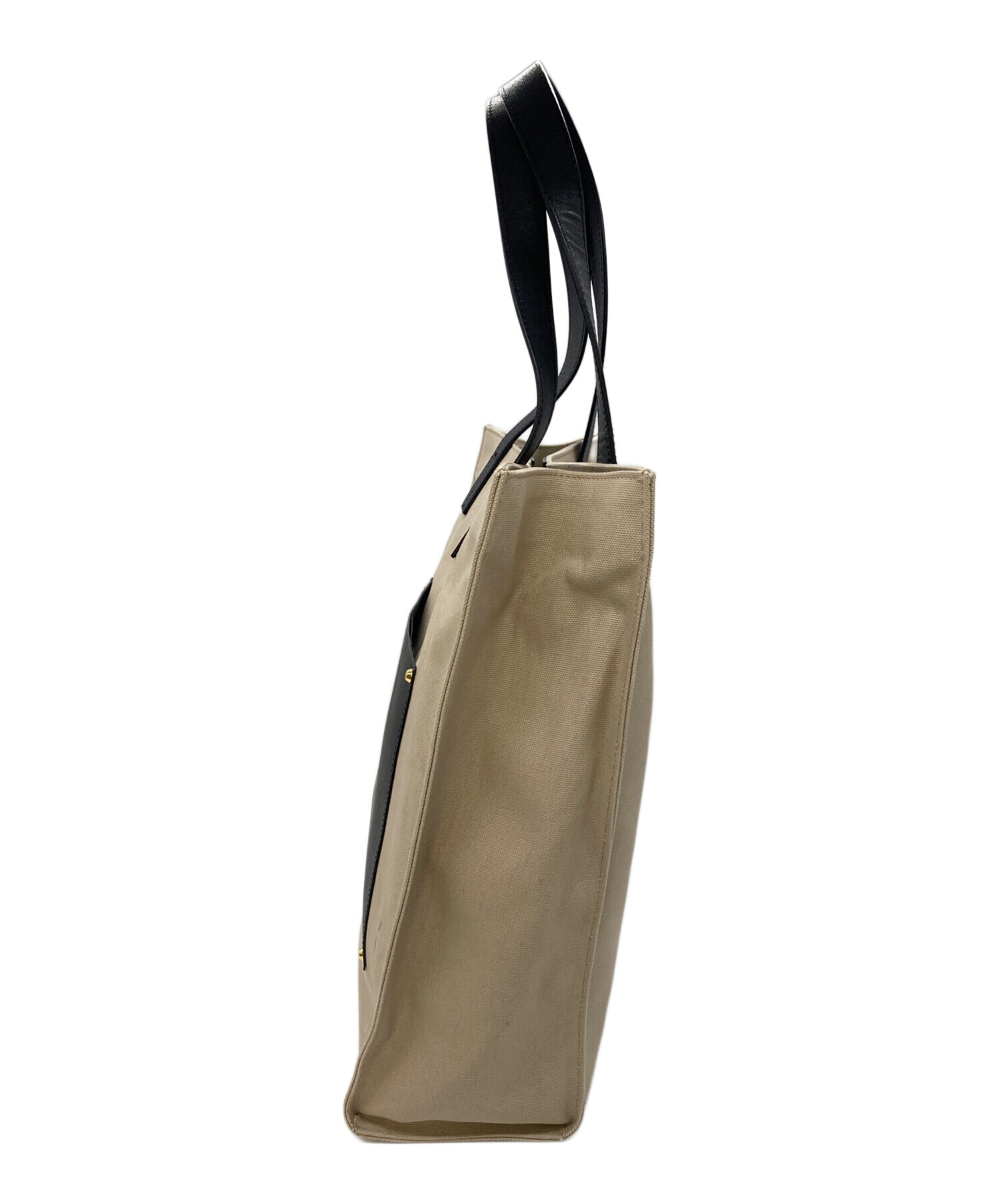 中古・古着通販】CULLNI (クルニ) Leather Pocket キャンバス トート 
